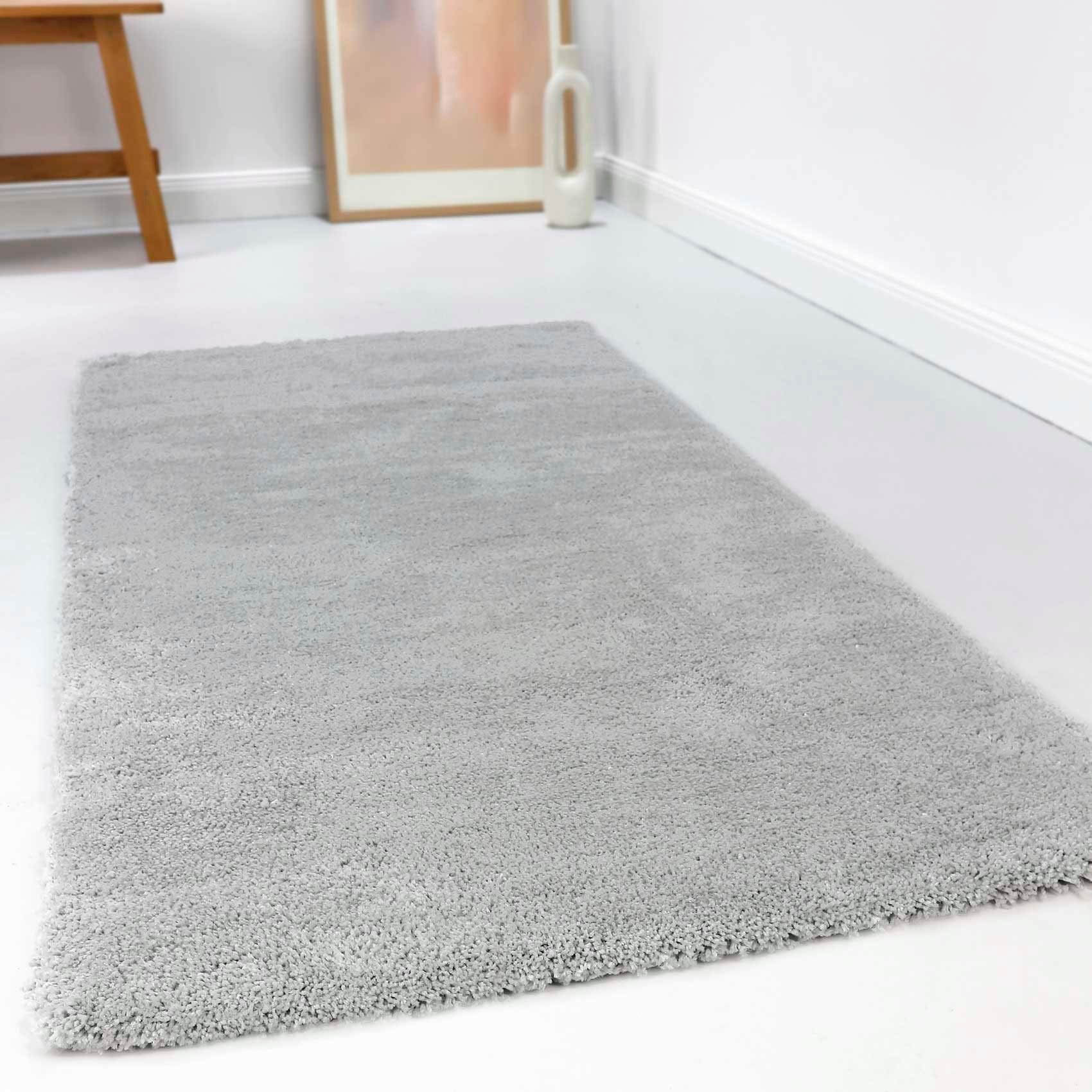 Hochflor-Teppich Relaxx, Esprit, rechteckig, Höhe: Hochflor hellgrau große Wohnzimmer, sehr weicher mm, 25 Farbauswahl, dichter