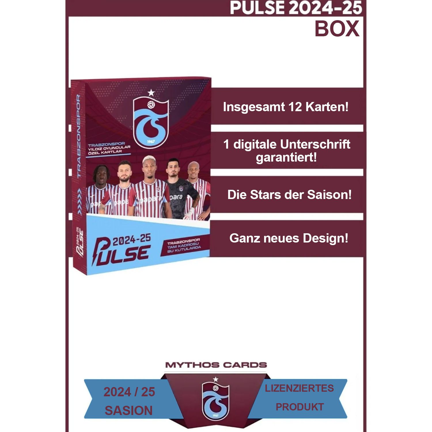 Jungengel Sammelkarte Trabzonspor Fußball 2024/25 12er Set Fußballkarten Fußballkarten, Sammelkarten-Set, Trabzonspor Fanartikel, Tauschkarten, Limitiert
