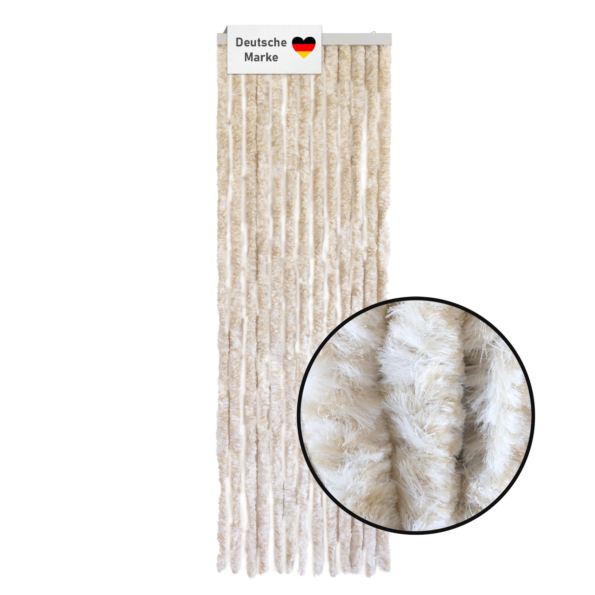 Lemodo Insektenschutz-Vorhang Flauschvorhang 56x185cm, Fliegenschutz, Türvorhang, BxL: 56x185 cm