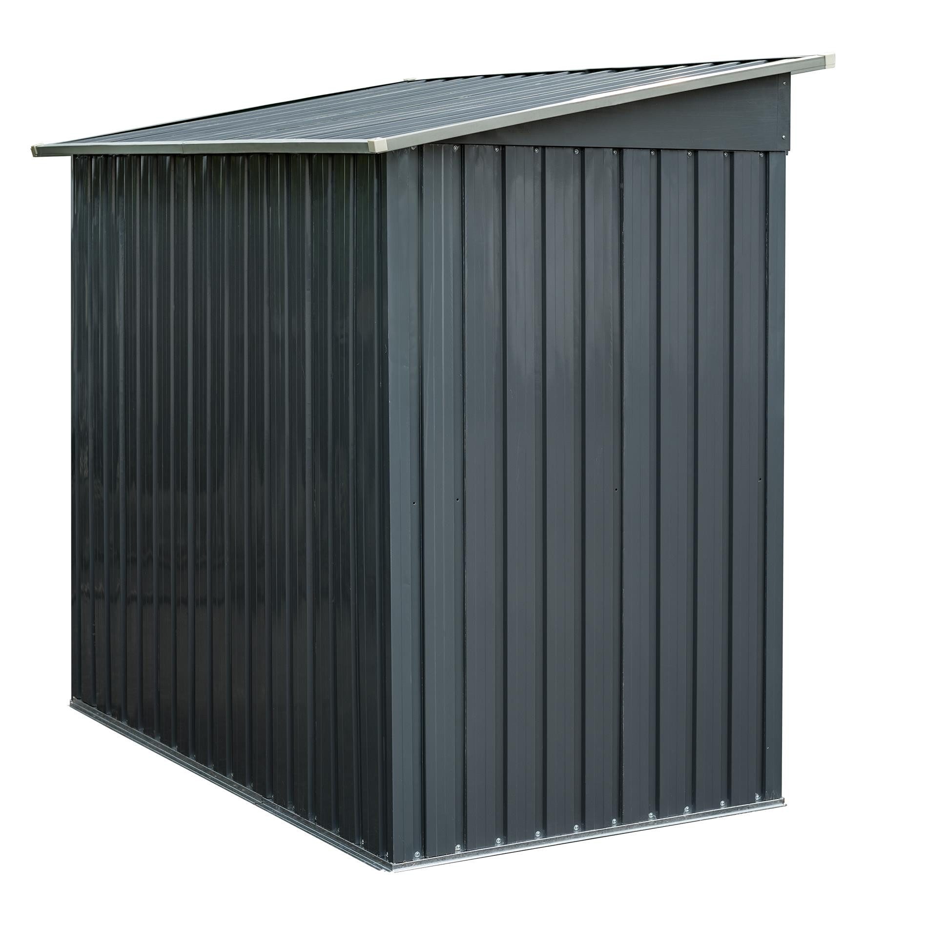 ESTEXO Gerätehaus Geräteschuppen Gartenschuppen 190x121x180cm anthrazit Gar günstig online kaufen