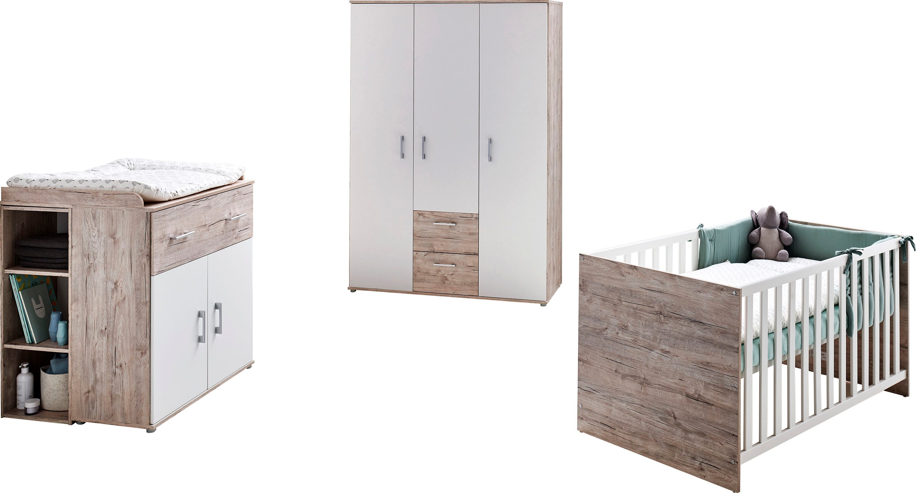 Lüttenhütt Babyzimmer-Komplettset Rieke, mitwachsende Möbel bis günstig online kaufen