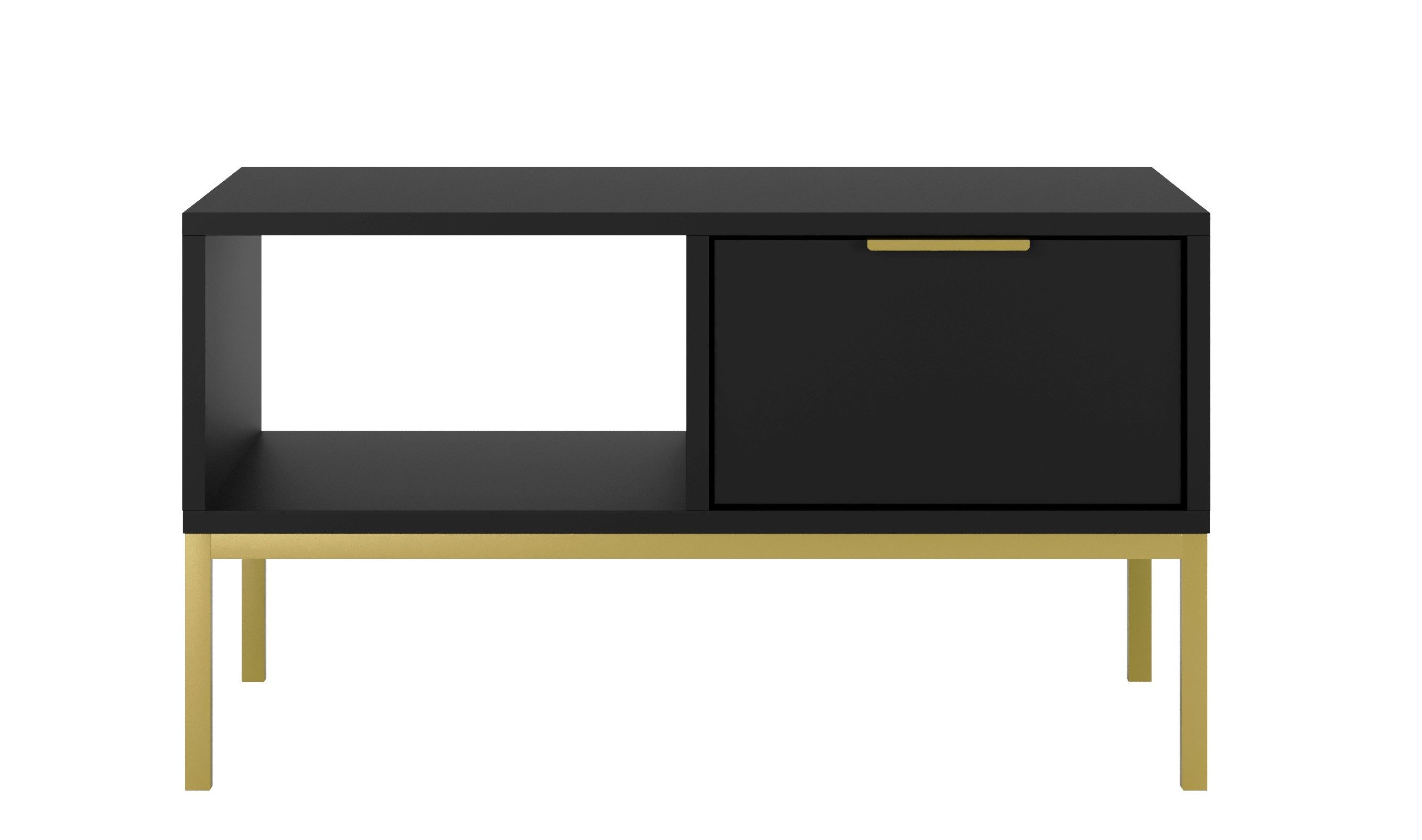 99rooms Couchtisch Avgustin (Wohzimmertisch, Beistelltisch), Modern Design, mit viel Stauraum, Soft-Close Funktion