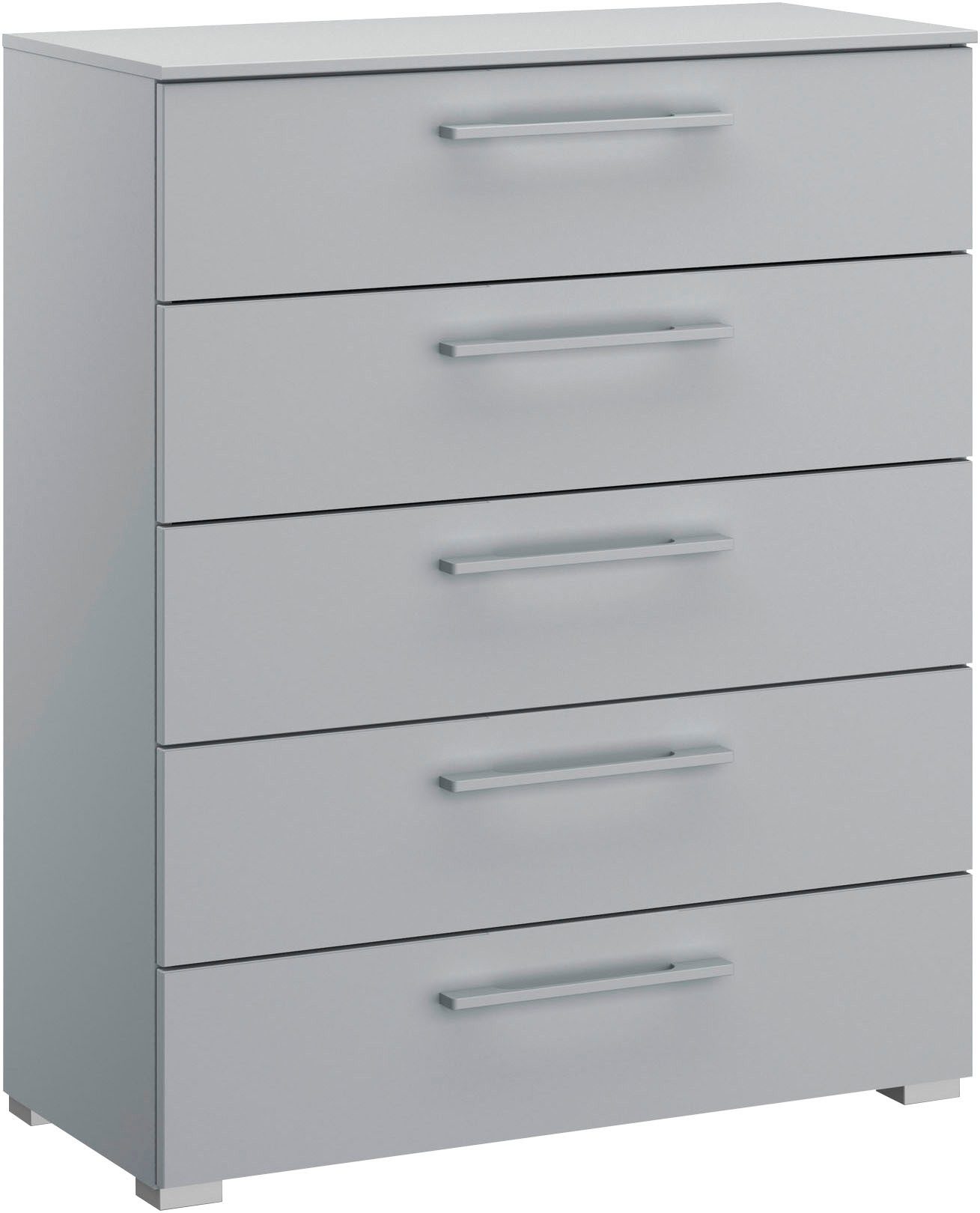 rauch Schubkastenkommode Kommode Sideboard Wäscheschrank Schrank SKAT PURE (inkl. SOFT-CLOSE-FUNKTION), mit 5 Schubladen in puristischem Design MADE IN GERMANY