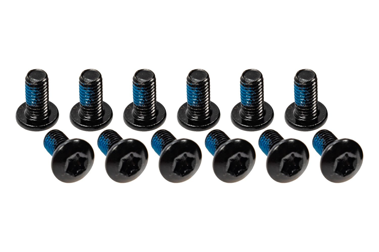Non-Branded Felgenbremse 12stk Fahrrad Schrauben Set Bremsscheibe M5x10 mit Schraubensicherung (12-St)