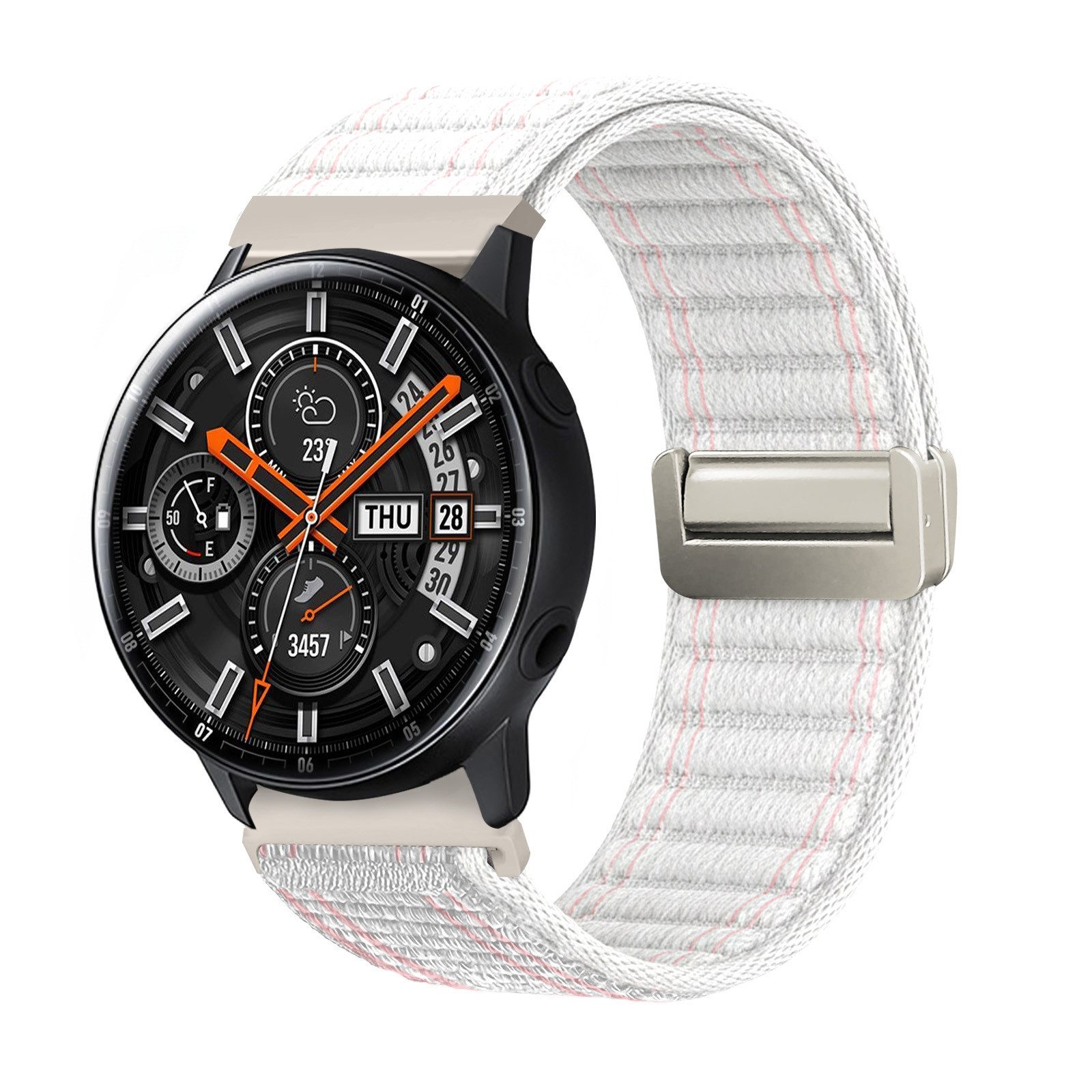 Tec-Expert Smartwatch-Armband für Samsung Galaxy Watch Active 40 mm Armband Ersatz Wechsel Band, Nylon Textil mit Magnetverschluss, stufenlos Verstellbar atmungsaktiv