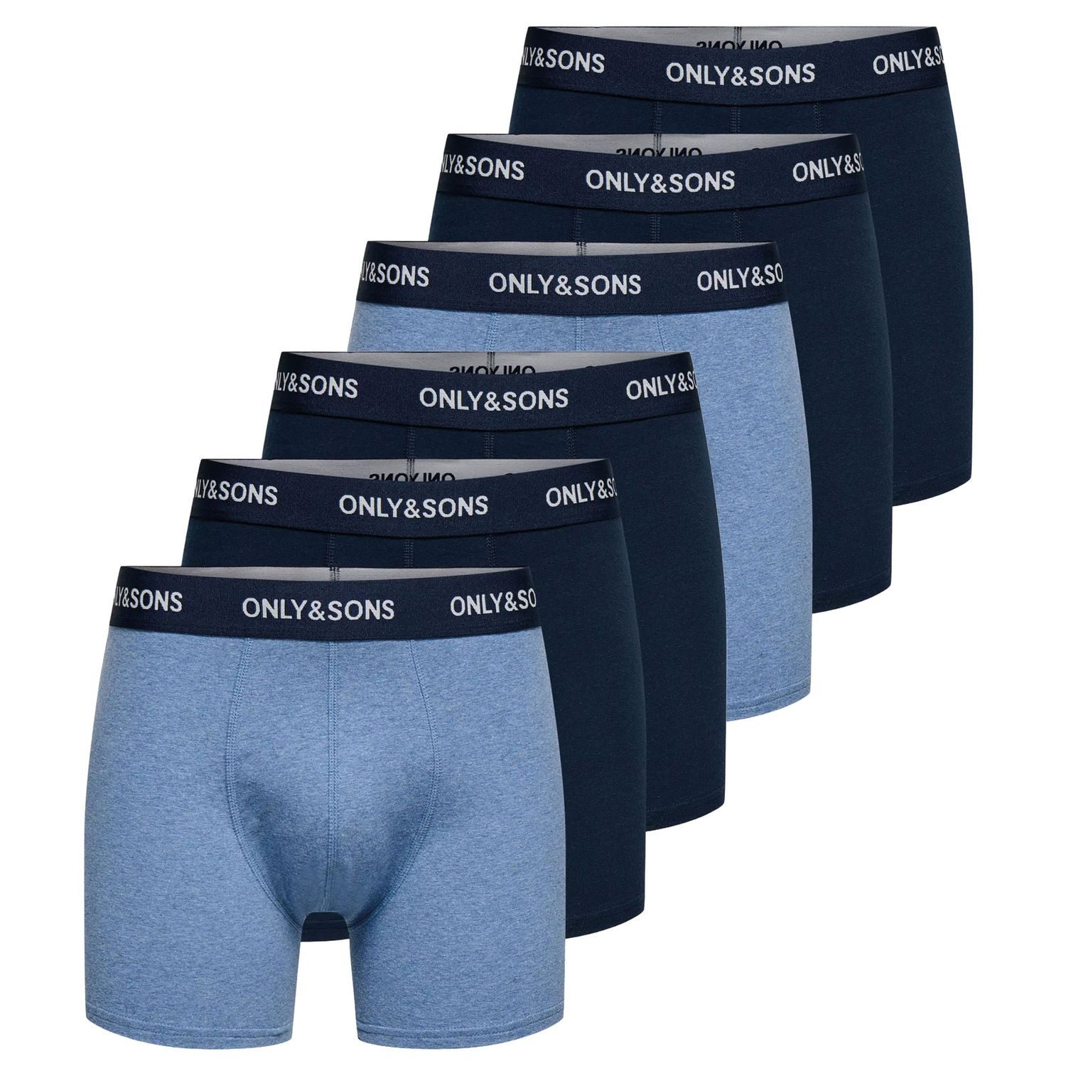 6 x blau