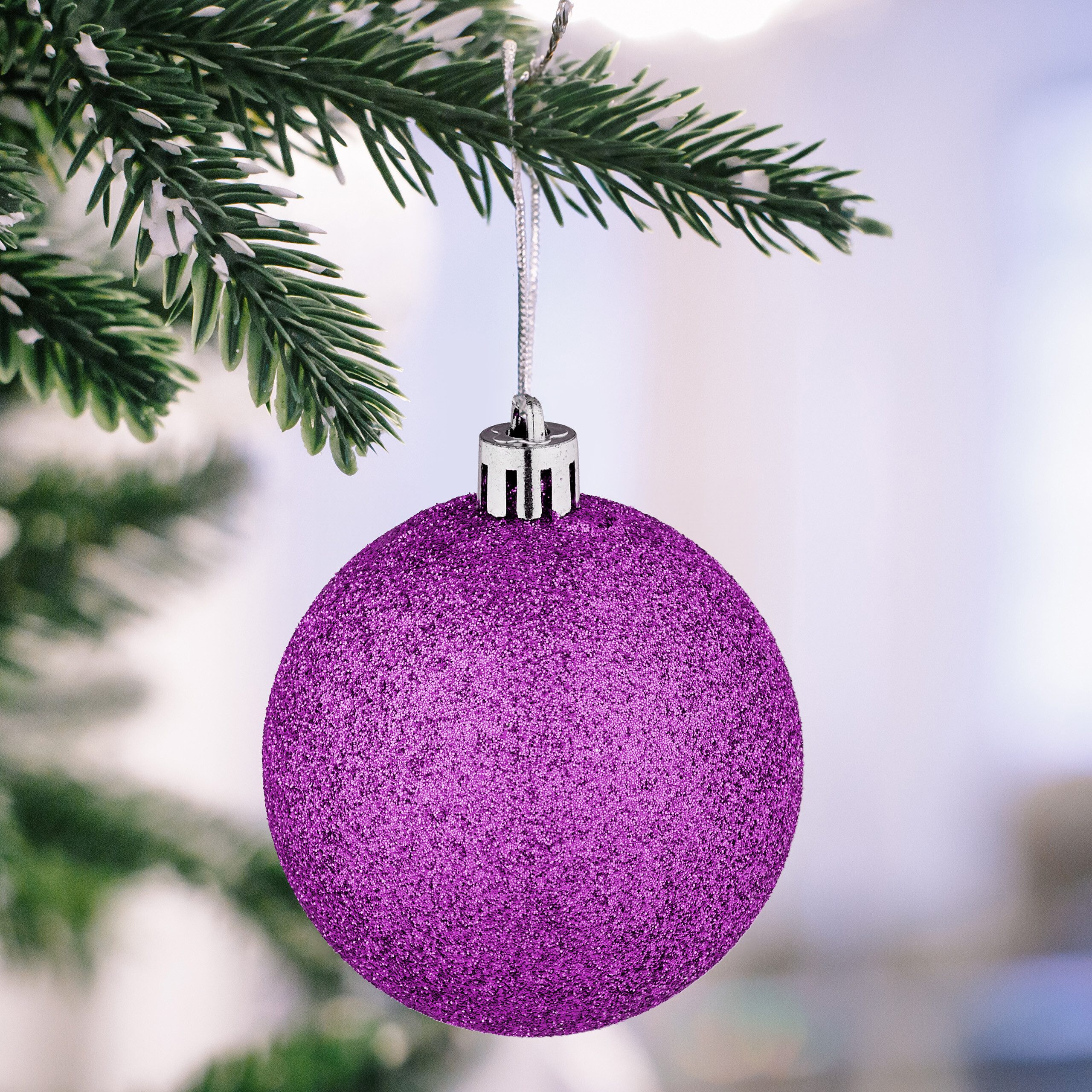 relaxdays Weihnachtsbaumkugel Weihnachtskugeln im 72er Set, Pink