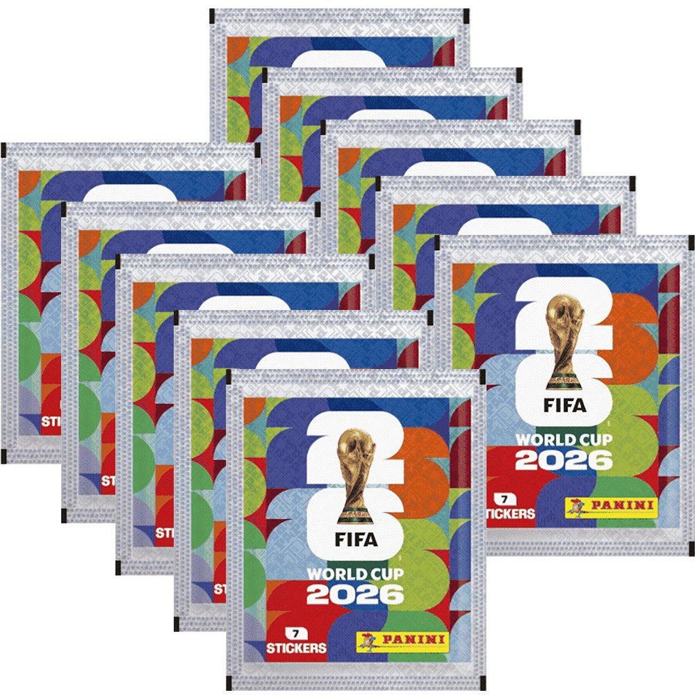 Panini Sammelkarte World Cup 2026 Sticker - 1 Hardcover Album+10 Tüten+Collect-it Hüllen