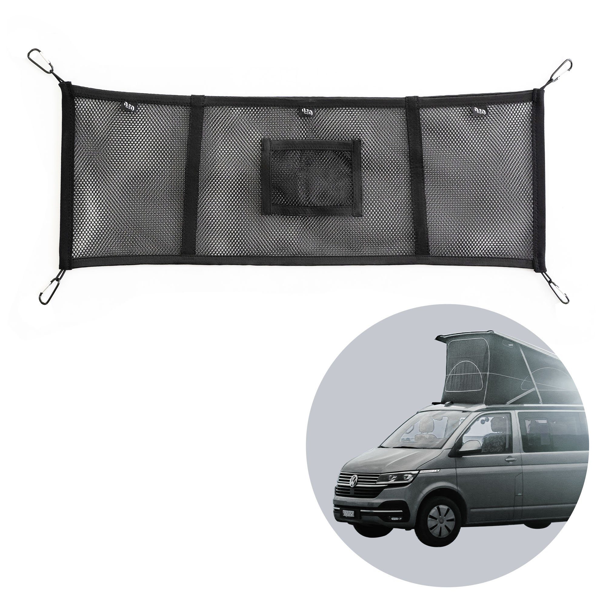040Parts Spanngurt 040Parts Gepäck-Netz Kombi-Aufbewahrungs-Netz für Aufstelldach und