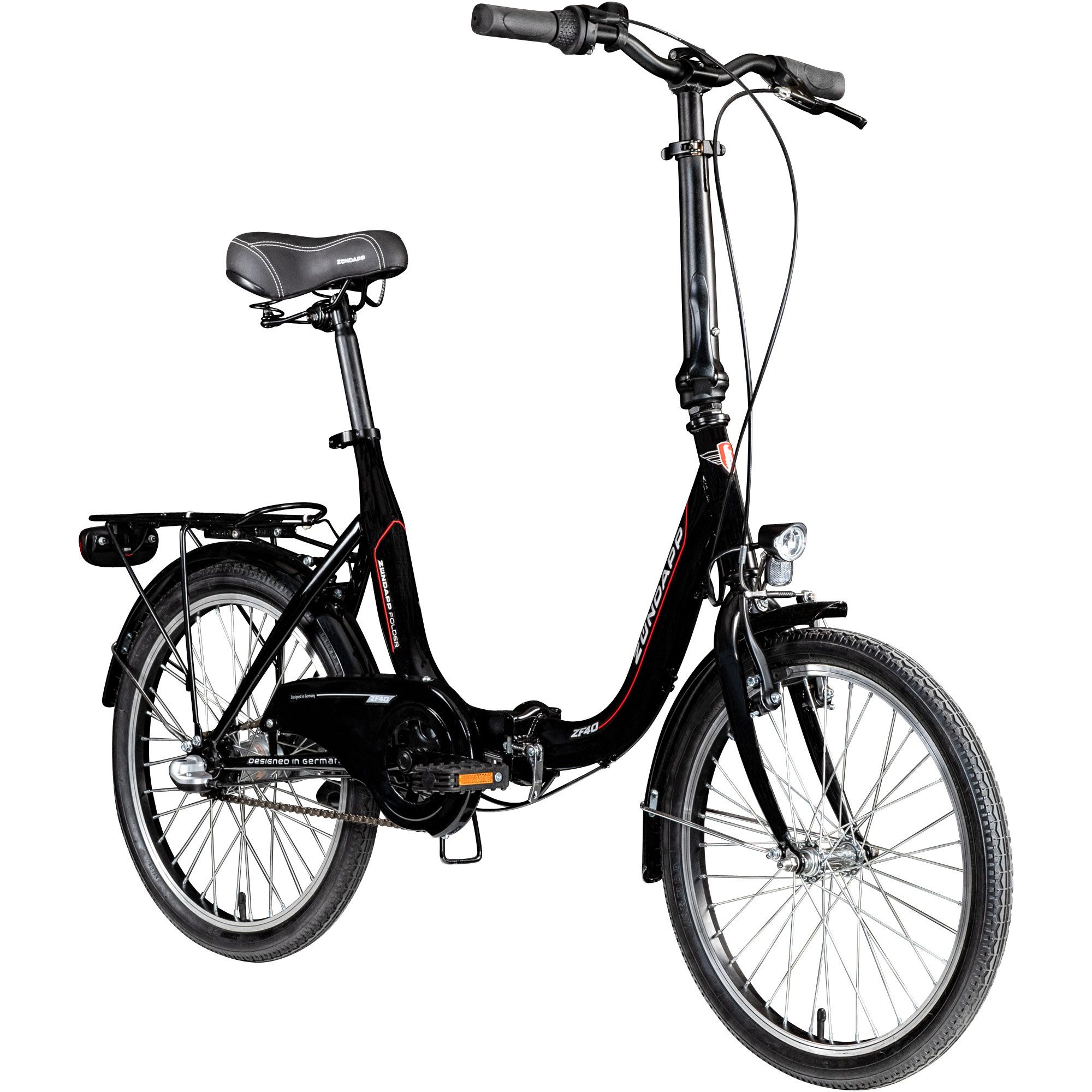 Zündapp Faltrad ZF40, 3 Gang, Nabenschaltung, Klapprad 20 Zoll Faltrad STVZO Zündapp ZF40 Stadtrad 6 Gänge Bike