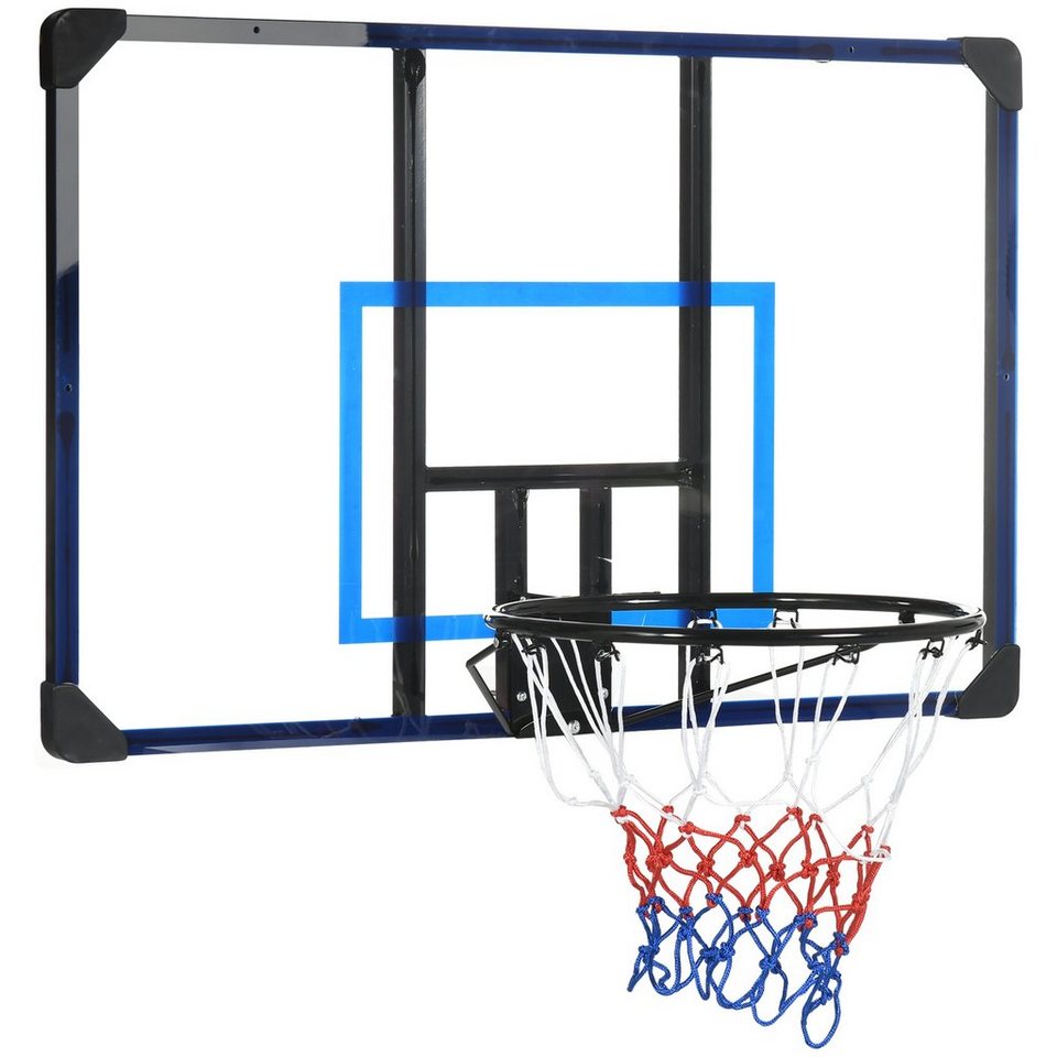 SPORTNOW Basketballständer Basketballbrett mit Korb, für Outdoor, Stahl  (Basketballnetz mit Basketballboard, 1-St., Basketballkorb), 113L x 61B x  73H cm