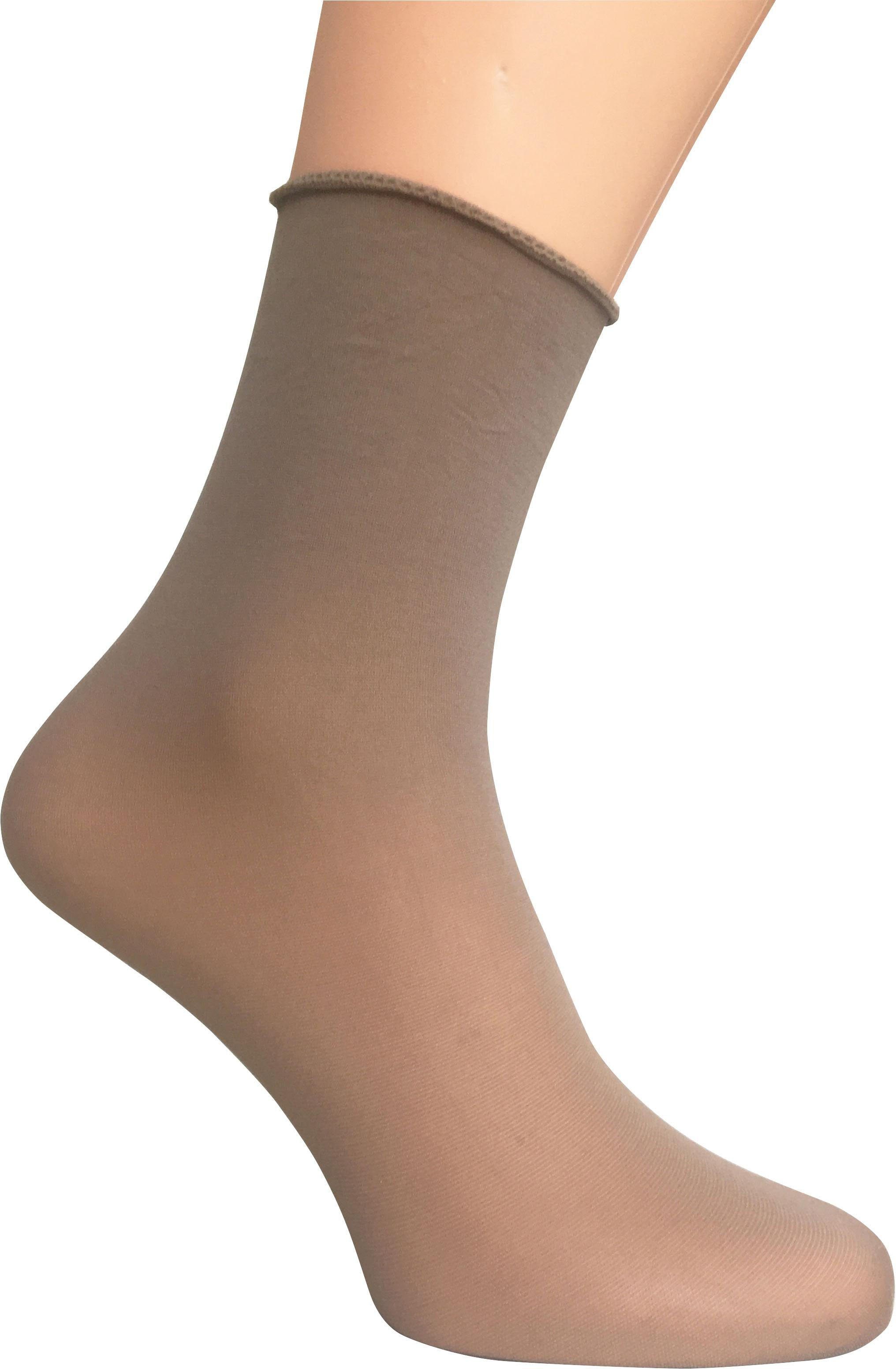 Janastyle Diabetikersocken Lollipop Socken, ohne Bund, keine Druckstellen mehr, Einheitsgröße (3-Paar) innovativer Laserrand, formstabil, atmungsaktiv, Dehnbund