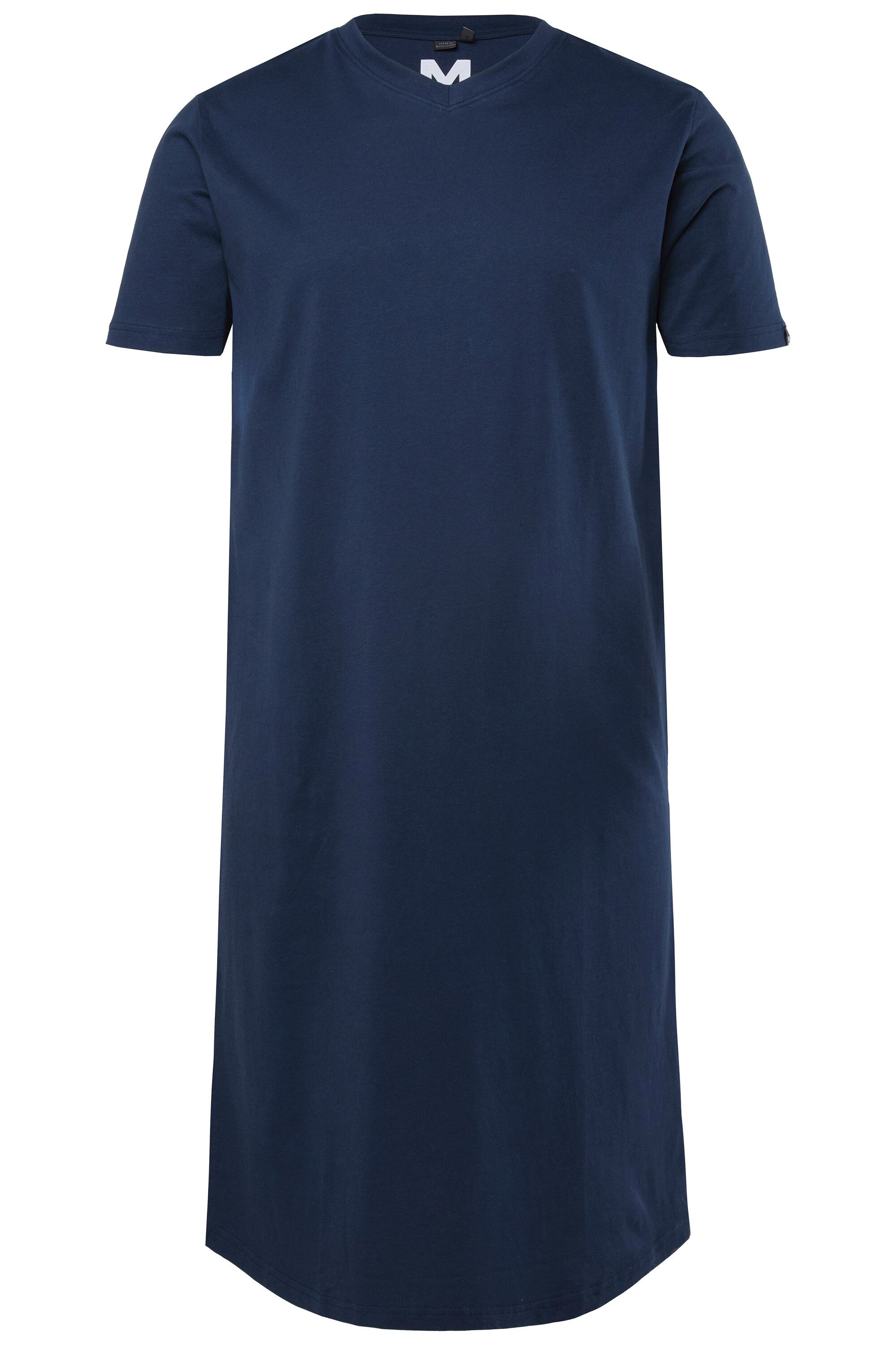 Men Plus Schlafanzug Nachthemd Halbarm Jersey V-Ausschnitt bis 8 XL