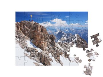 puzzleYOU Puzzle Zugspitze, höchste Gipfel in den deutschen Alpen, 48 Puzzleteile, puzzleYOU-Kollektionen Garmisch