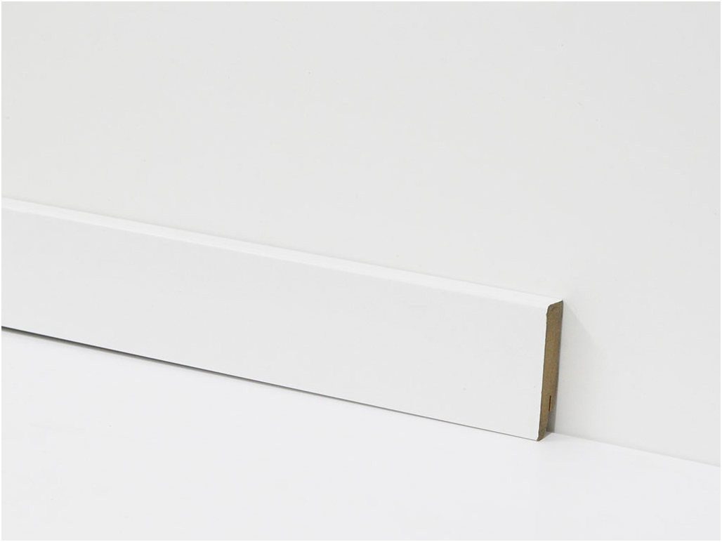 Equipped Sockelleiste Equipped Sockelleiste 80mm 0030 Weiss (Weimarer Leiste)