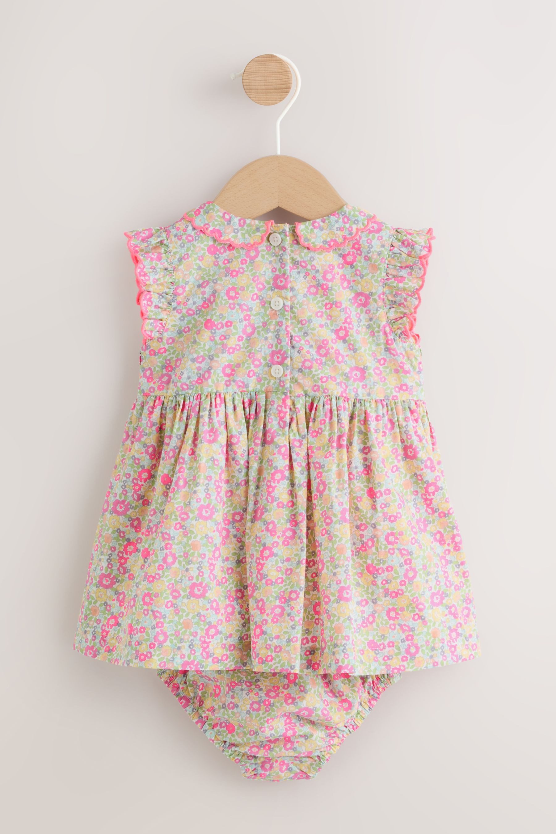 Next Blusenkleid Gewebtes Baby-Kleid und Höschen im 2er-Set (2-tlg)