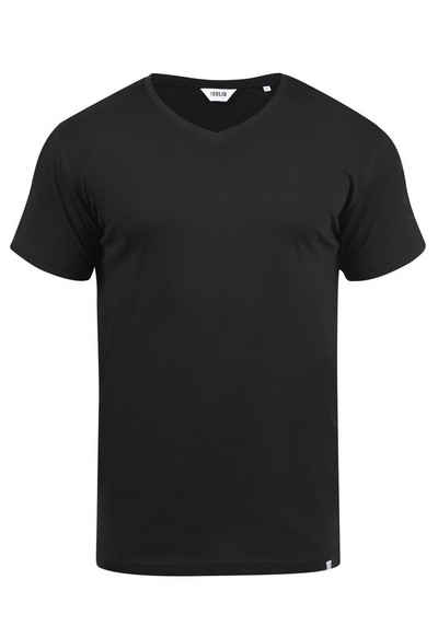 !Solid V-Shirt »SDBedo« Kurzarmshirt mit Melange Effekt