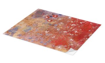 Posterlounge Wandfolie Odilon Redon, Rote Tafel, Malerei