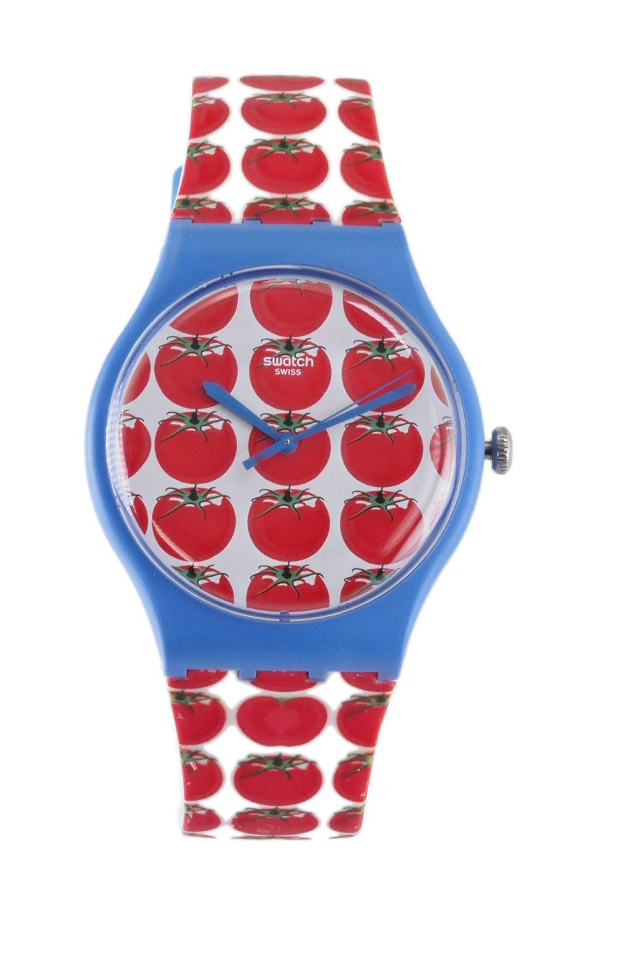 Swatch Quarzuhr Swatch Damen Herren Quarz Uhr MSUOS102MAXI TOMATELLA X41, Tomaten