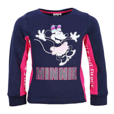 Disney Langarmshirt Disney Minnie Maus Kinder Mädchen langarm T-Shirt Shirt Gr. 98 bis 128, Baumwolle