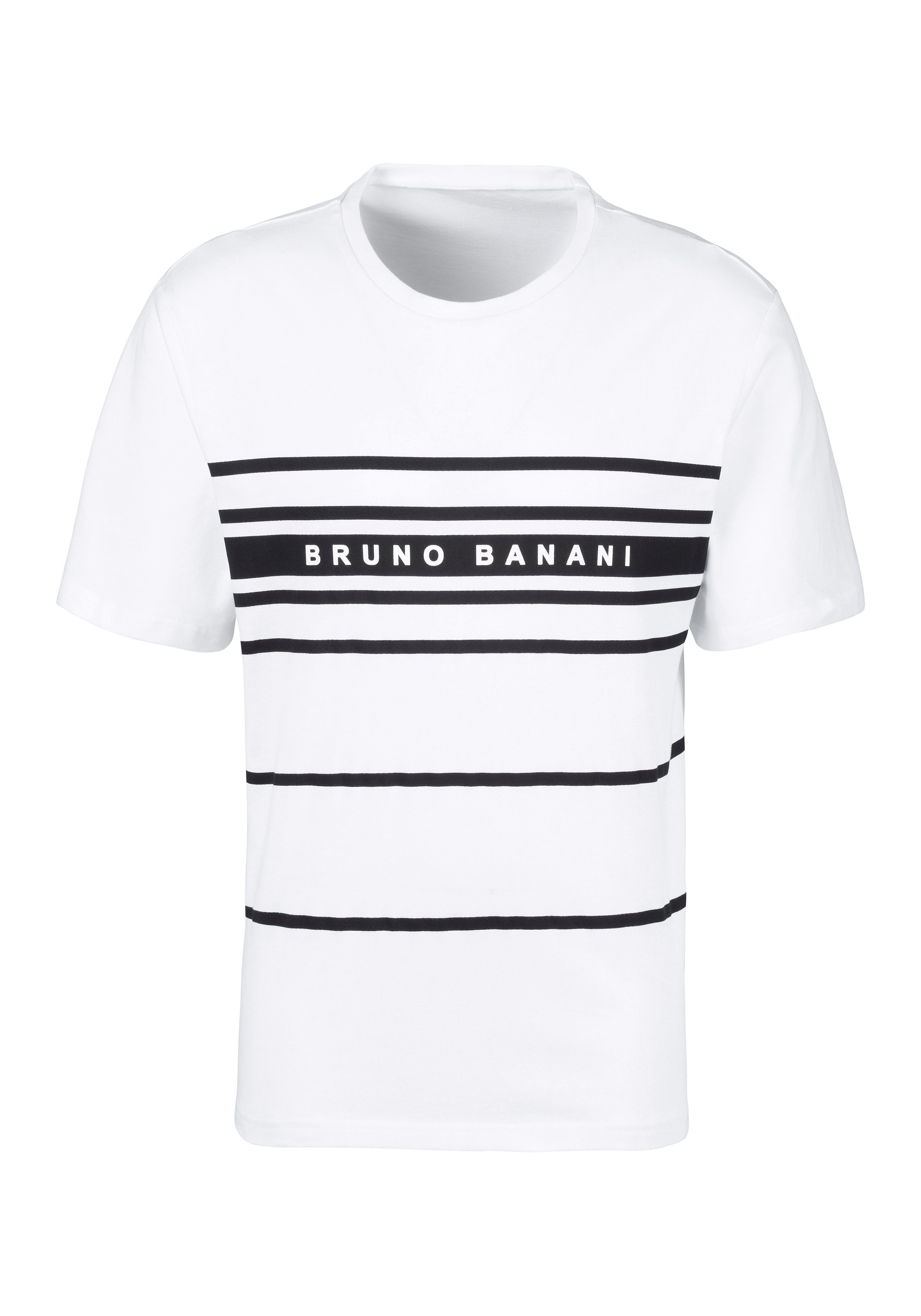 Bruno Banani Schlafanzug Hose 3 mit (Spar-Set, tlg) Shorts langer und Shirt