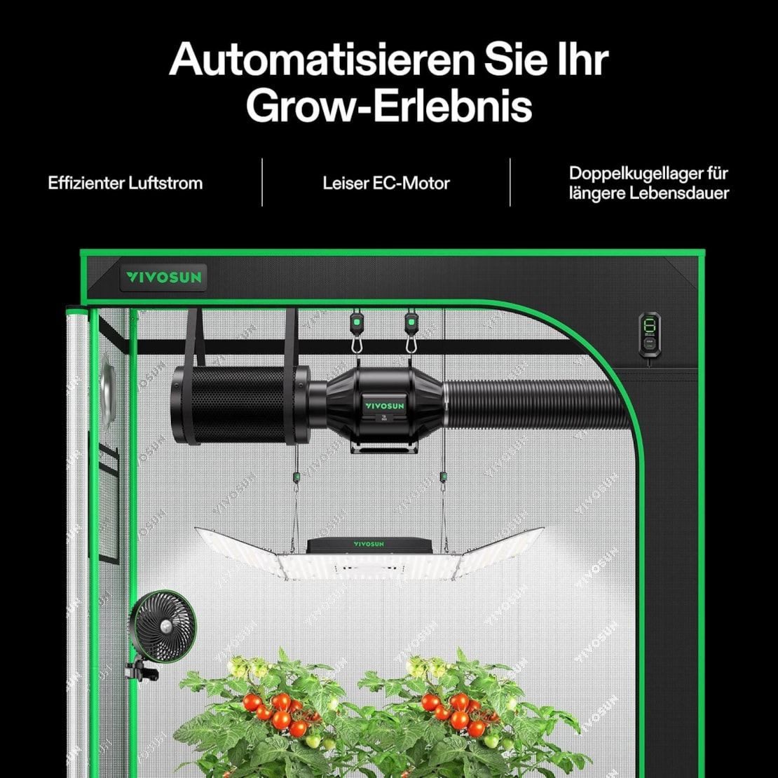 VIVOSUN Ventilatorkombigerät VIVOSUN AeroZesh T-Serie, 10 günstig online kaufen
