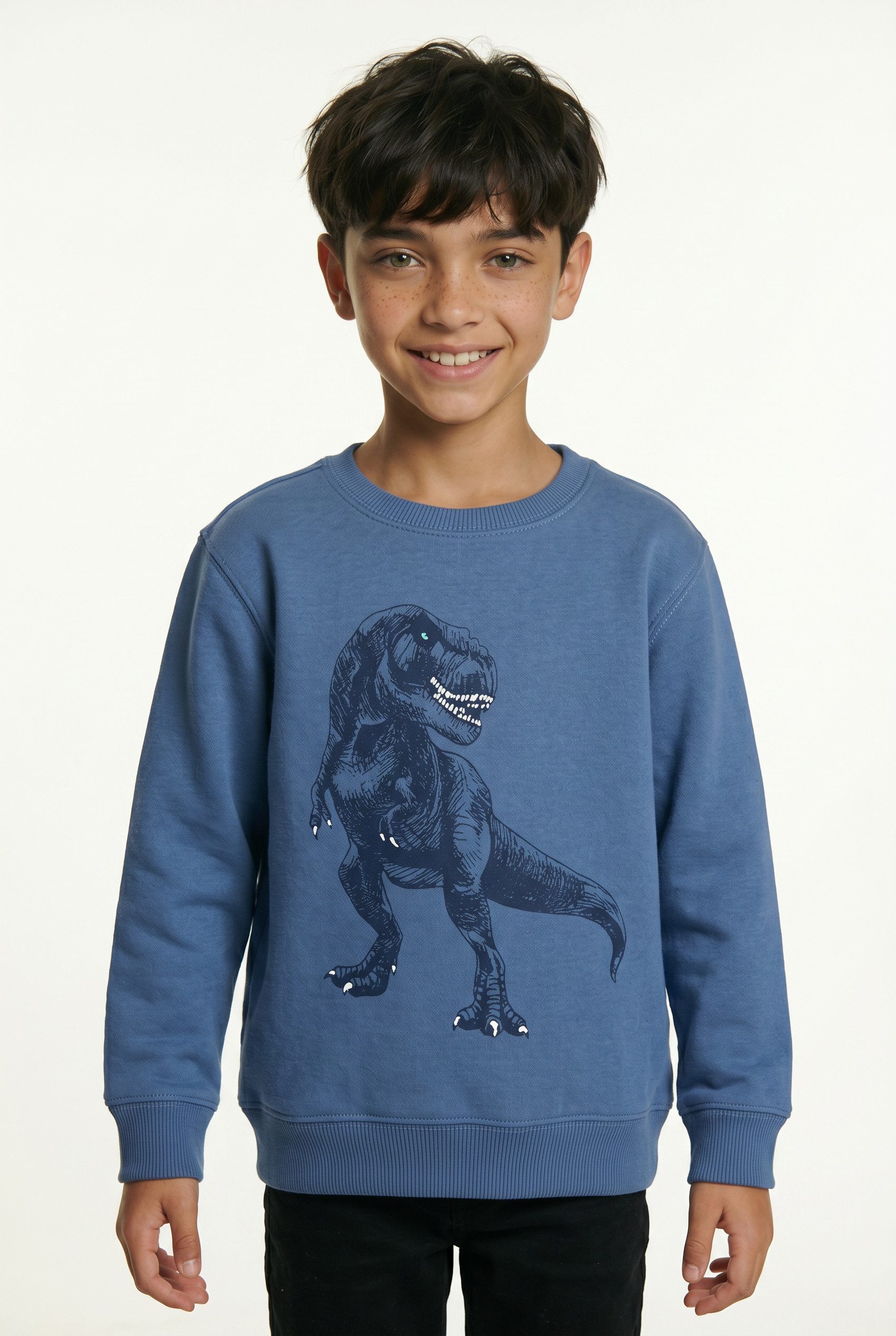 Blue Seven Sweatshirt Baumwollmischung und tolles Dino-Motiv