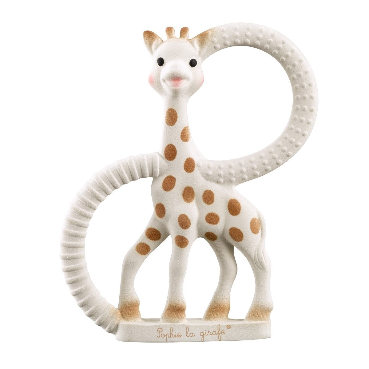 SOPHIE LA GIRAFE Beißring Giraffe Naturkautschuk ab Geburt lindert Zahnung 11,5 x 9 cm