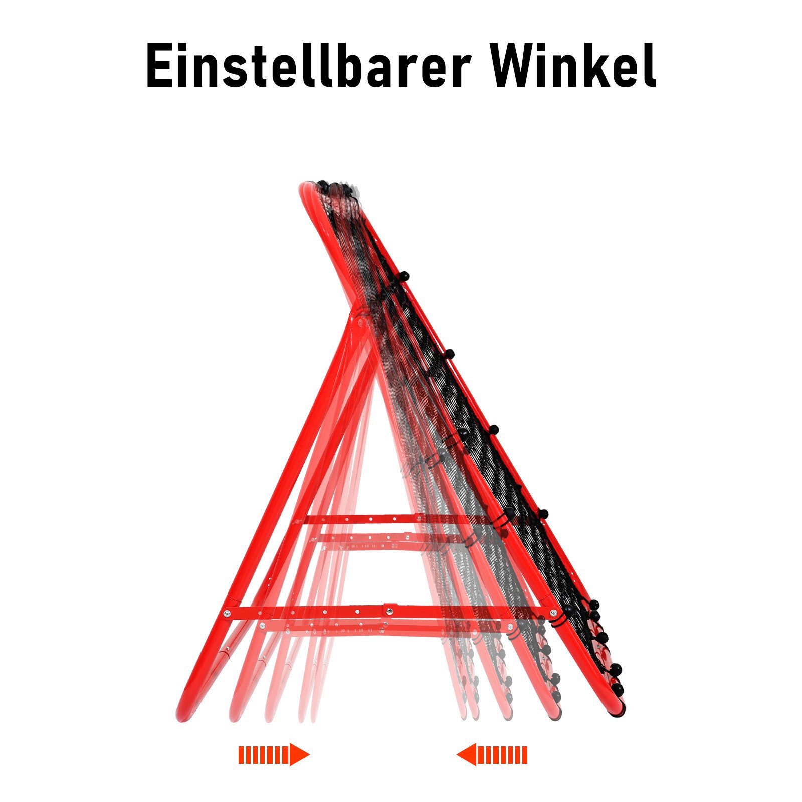 Clanmacy Rebounder Fußball Rebounder Kickback Trainingshilfe Rückprallwand Verstellbar