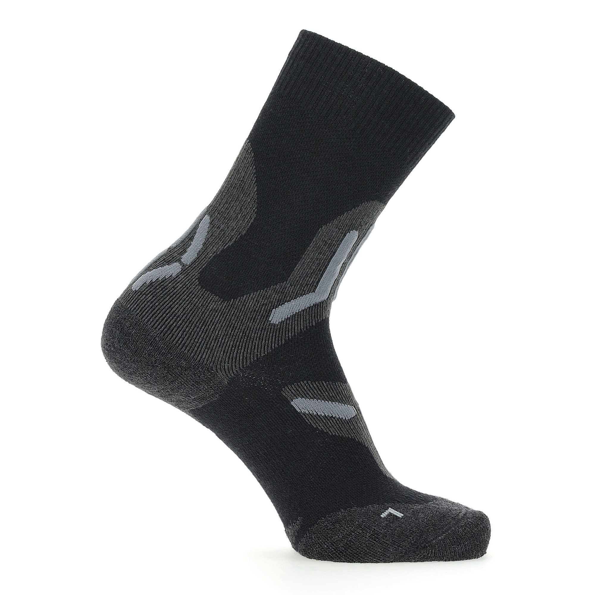 UYN Thermosocken Uyn W Trekking 2in Merino Mid Socks Damen Black - Grey