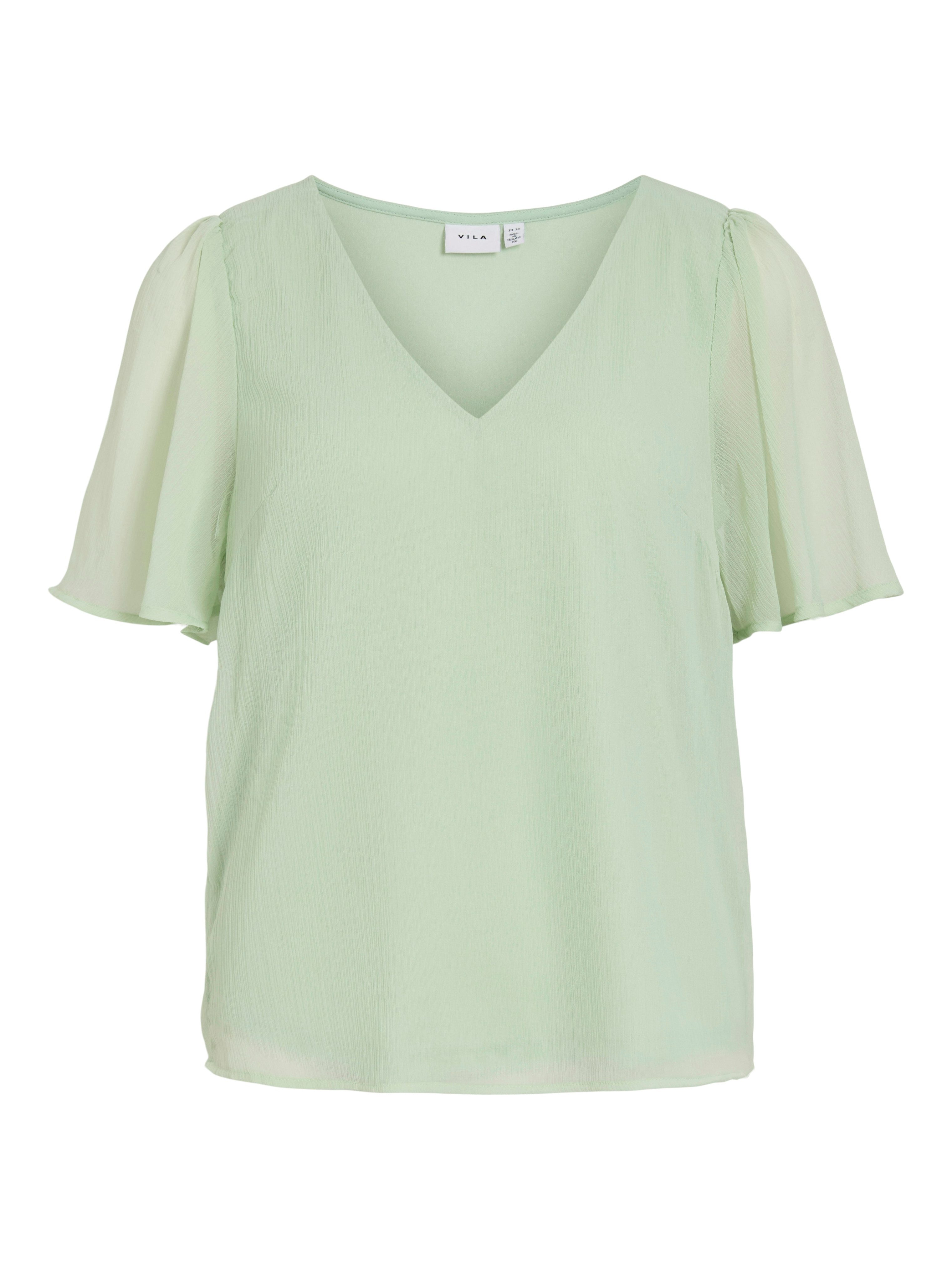 T-Shirt VIFALIA V-NECK S/S TOP - NOOS