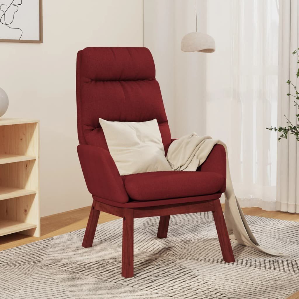 Sessel Relaxsessel Weinrot furnicato Stoff