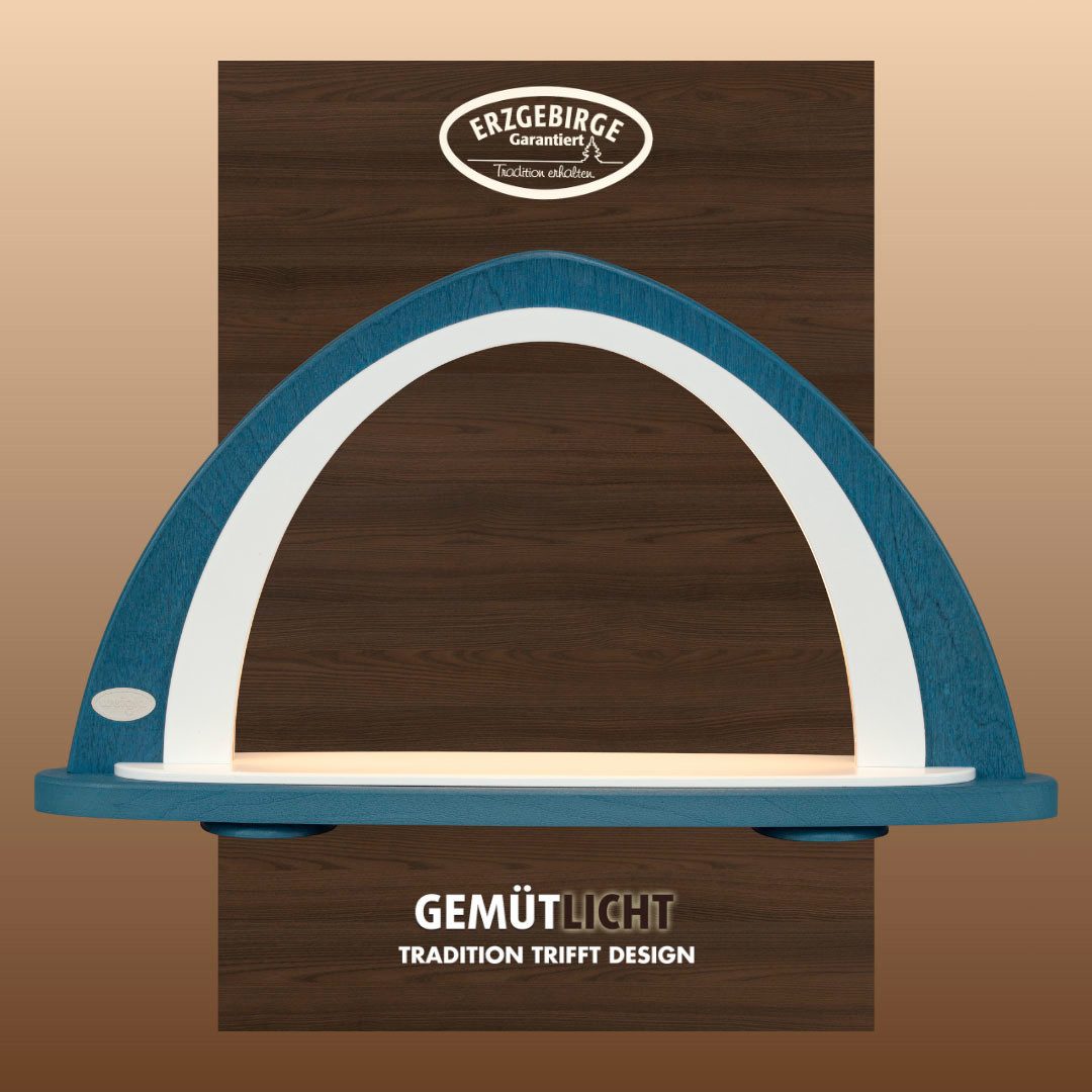 Weigla LED Schwibbogen Weihnachtsdeko, Made in Germany (1-tlg), Leerbogen zum Selbstbestücken