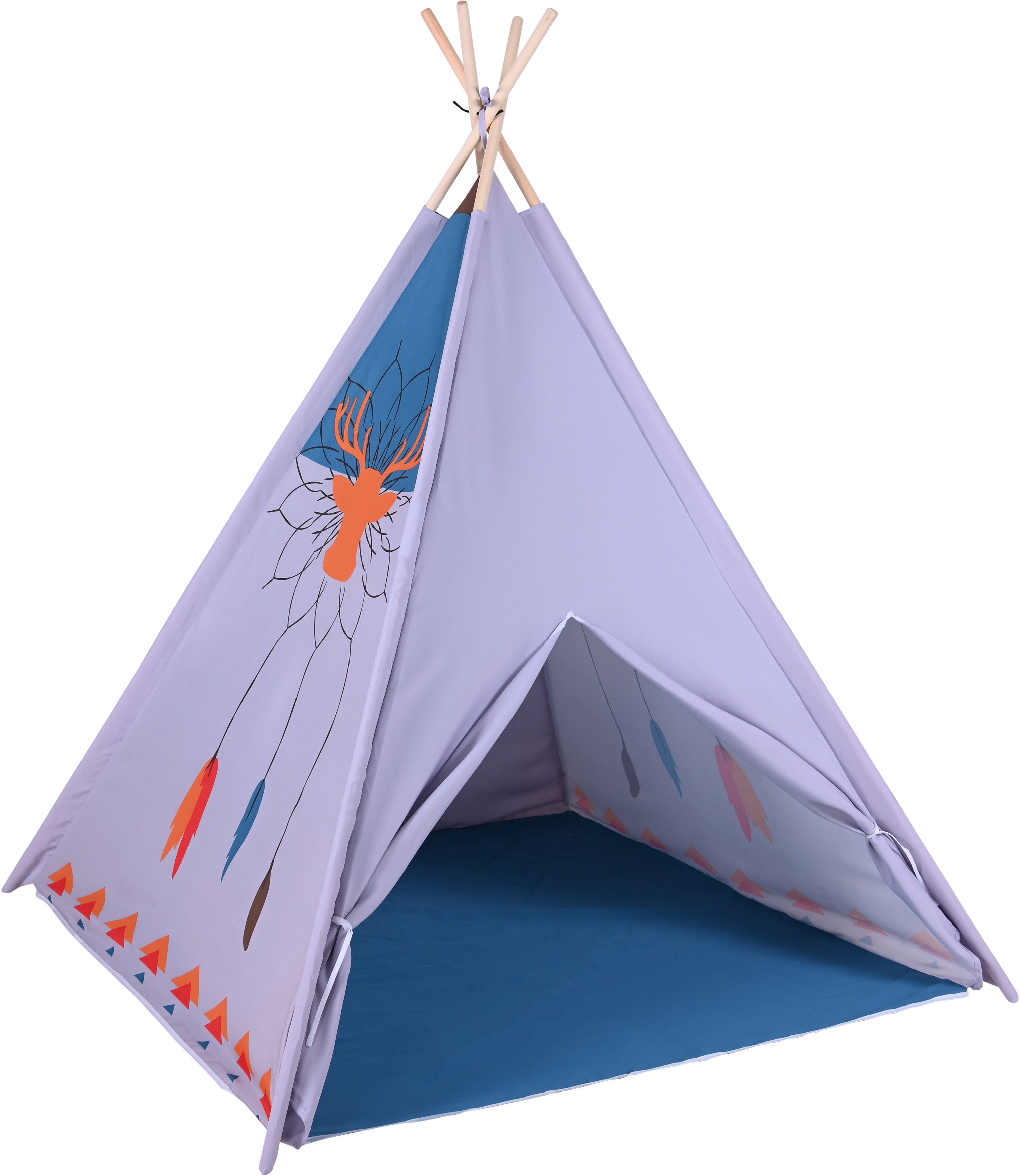 Knorrtoys® Spielzelt Tipi Dreamcatcher mit Zeltstangen aus Holz günstig online kaufen