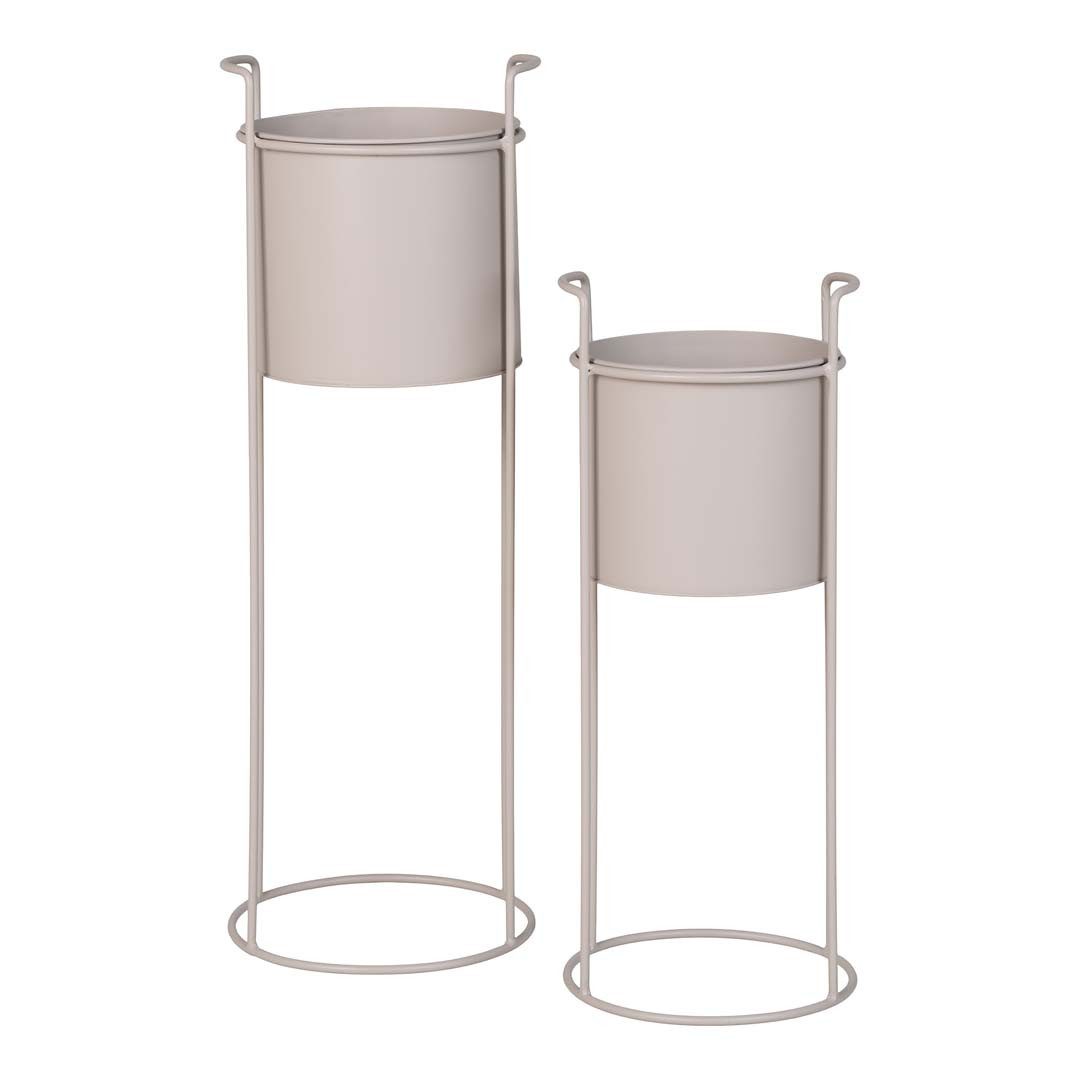 ebuy24 Allzweckkorb Rabo Blumenstand Satz von 2 Stk. sandfarben.