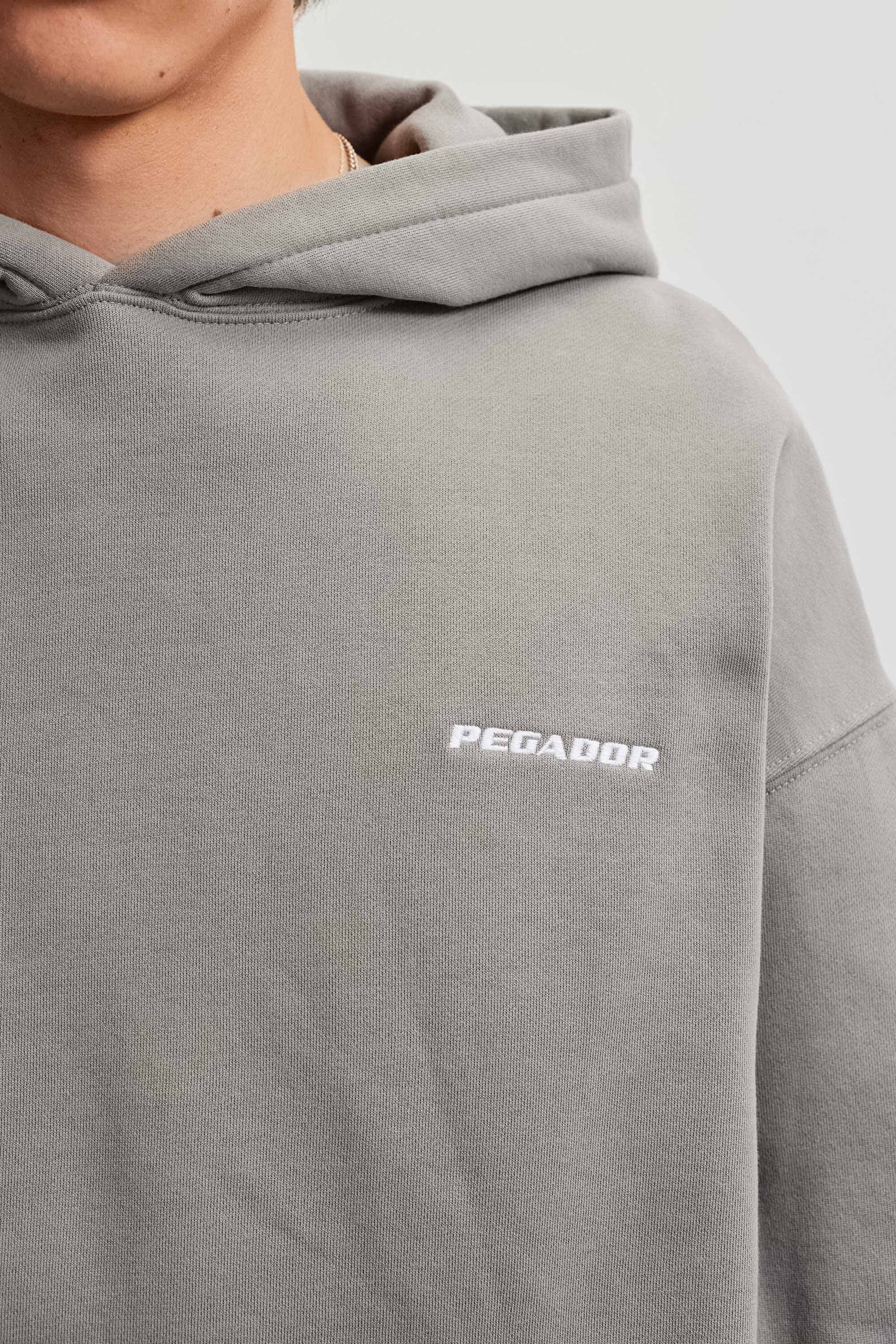PEGADOR Kapuzensweatshirt Logo Oversized Hoodie Baumwollmischung, oversize – Bild 4 von 5