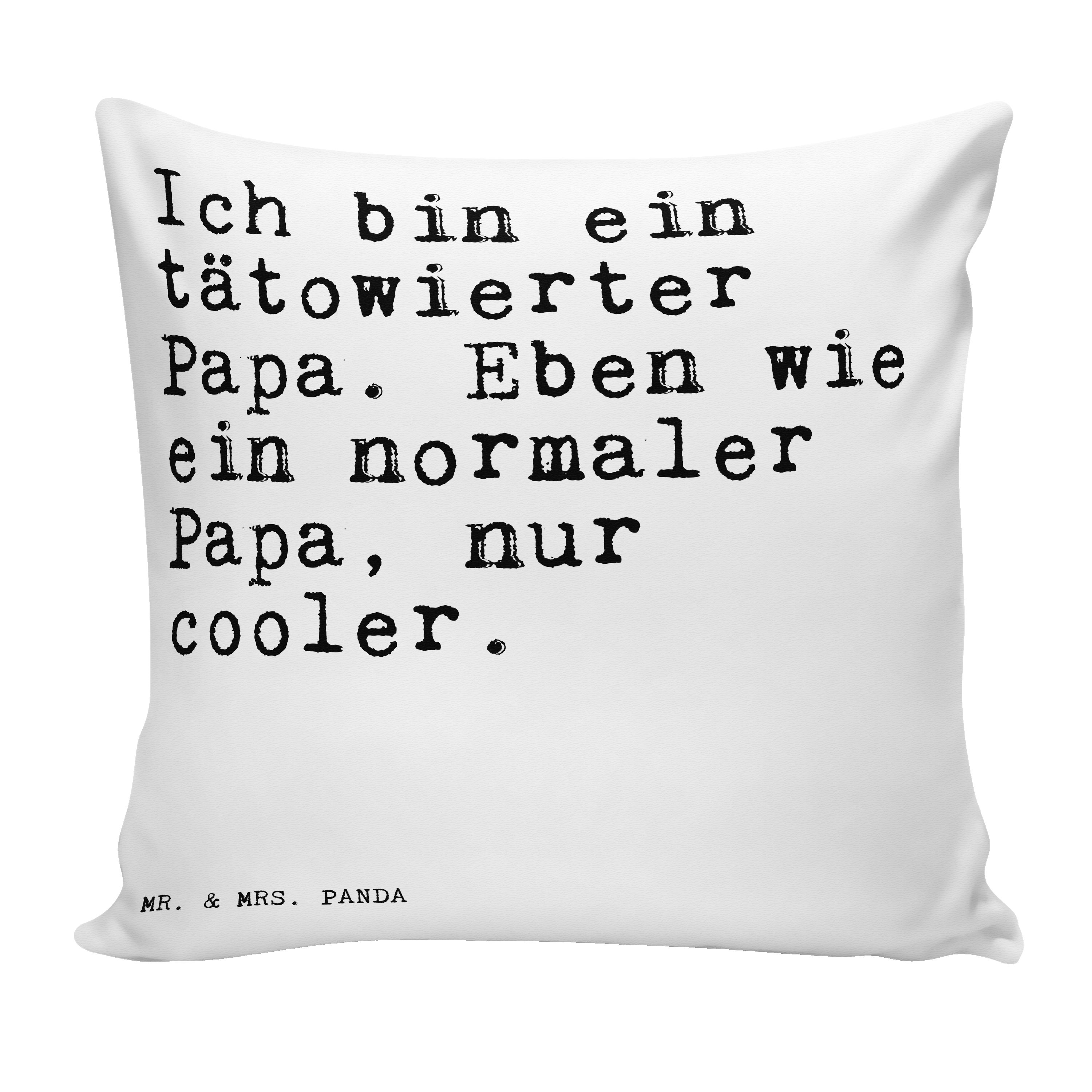 Mr. & Mrs. Panda Dekokissen »Ich bin ein tätowierter... Weiß Danke