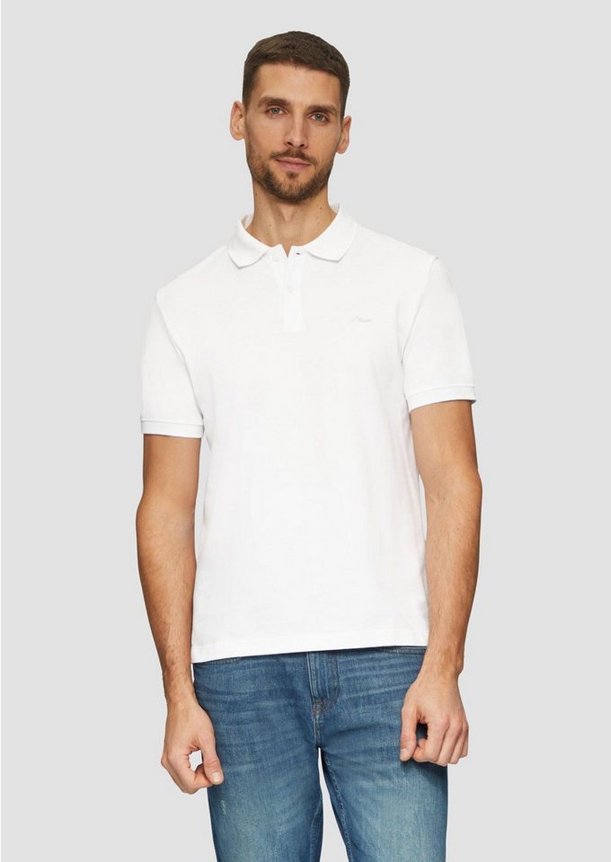 s.Oliver Poloshirt Poloshirt Kragen, Knopfleiste, kurzarm