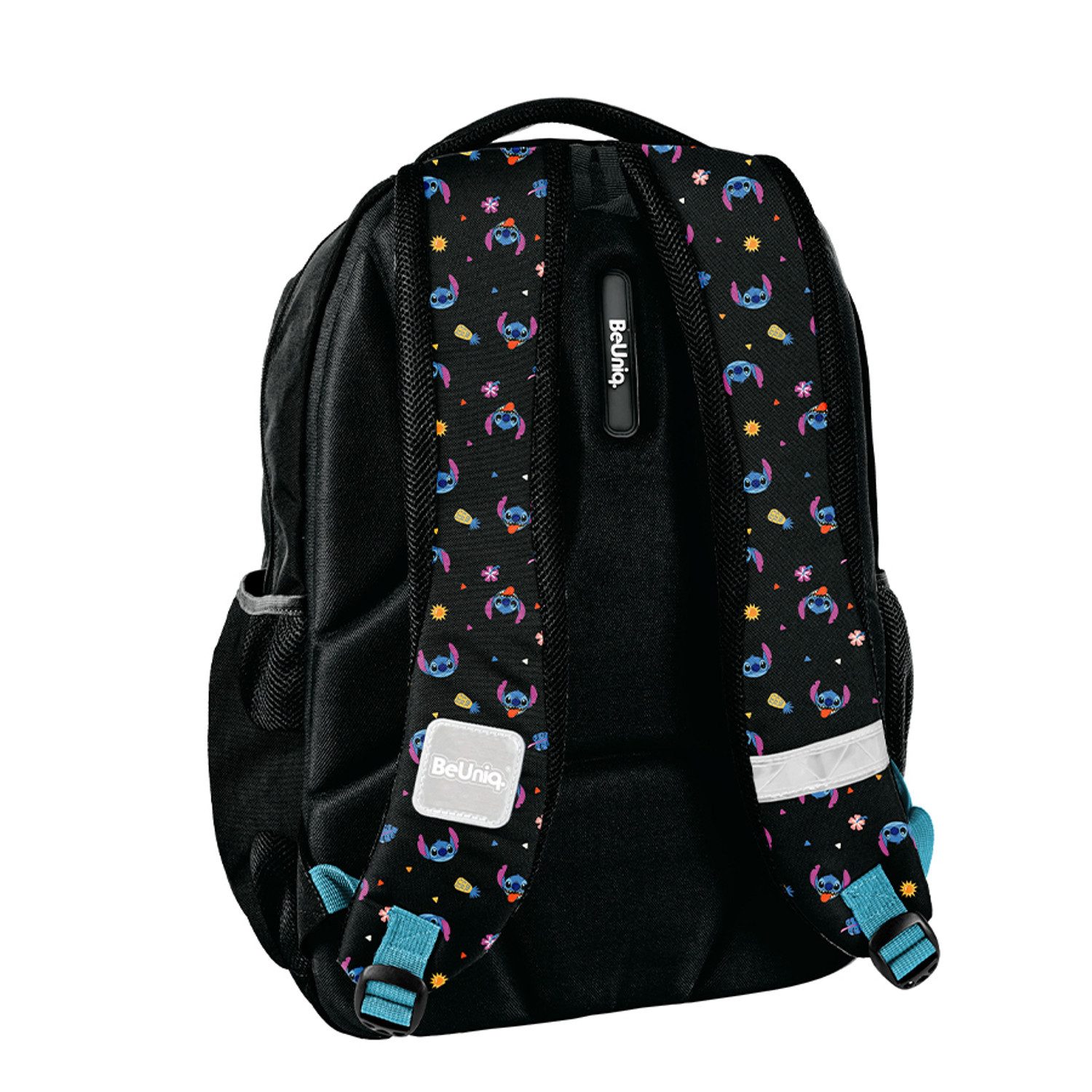 PASO Schulrucksack BeUniq Stitch Schulset: Rucksack, Federmäppchen, Tasche (3-tlg), Rucksack mit drei Fächern, Laptopfach und verstärkter Unterseite – Bild 4 von 5