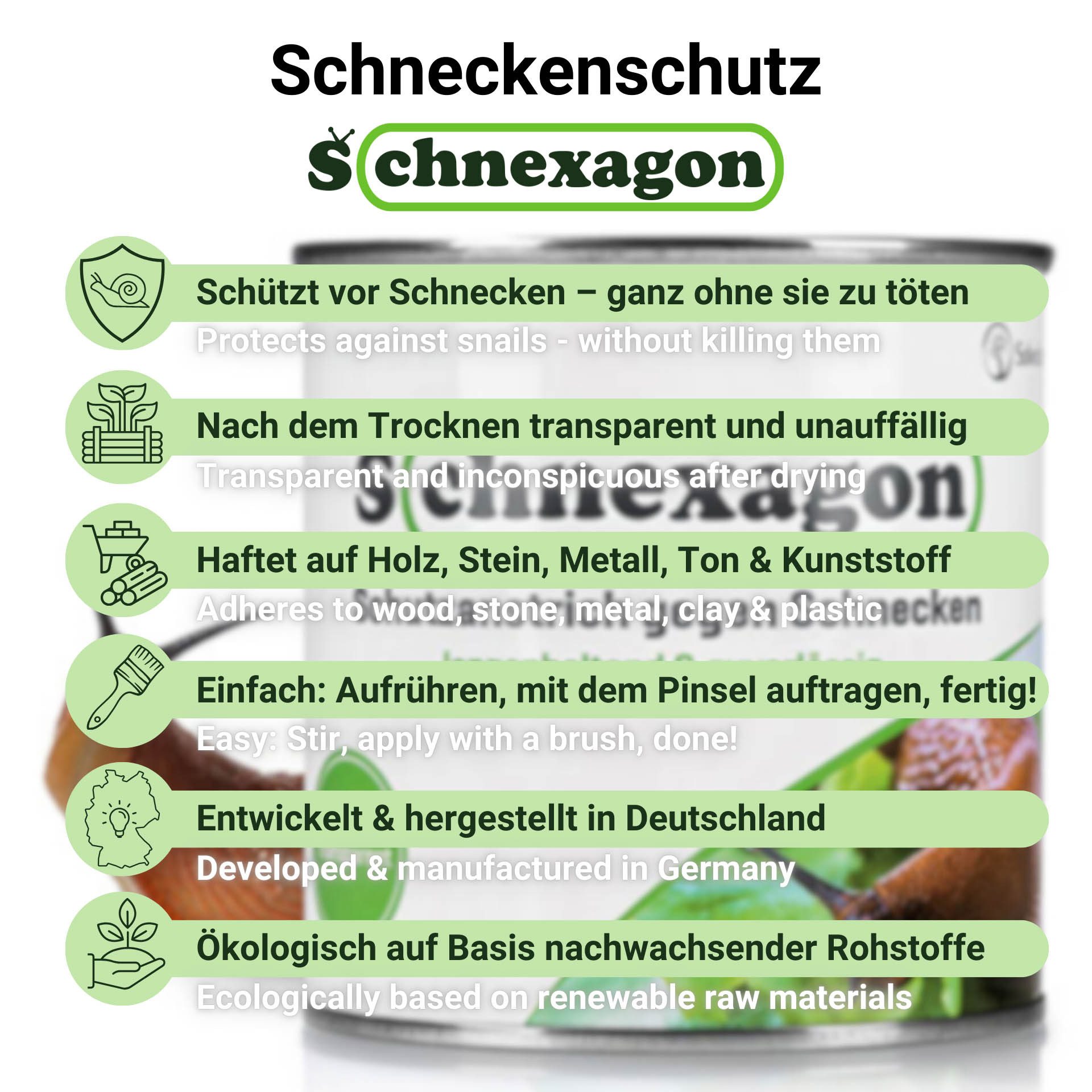 DistrEbution Schneckenzaun Schneckenschutz Schnexagon 375ml Schutzanstrich günstig online kaufen