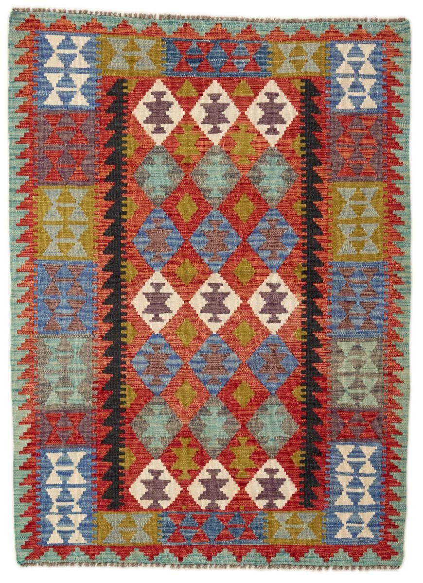 Orientteppich Kelim Afghan 130x180 Handgewebter Orientteppich, Nain Trading, rechteckig, Höhe: 3 mm