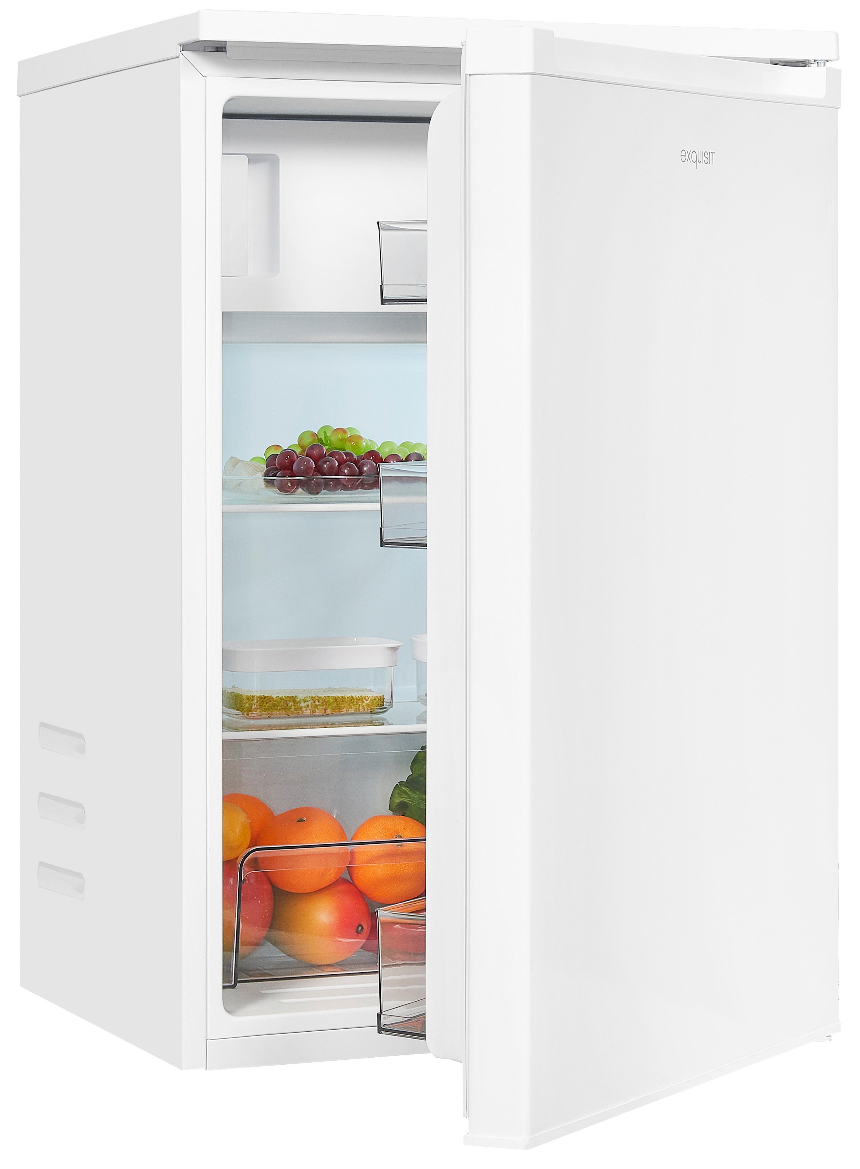 exquisit Kühlschrank KS16-4-070E weiss, 85 cm hoch, 55.1 cm breit,  praktisch inkl. Gefrierfach online kaufen | OTTO