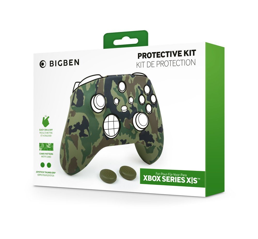 BigBen X/S Controller Silicon Glove camo green inkl. 2 Thumb Grips BB006469 Xbox-Standfuß