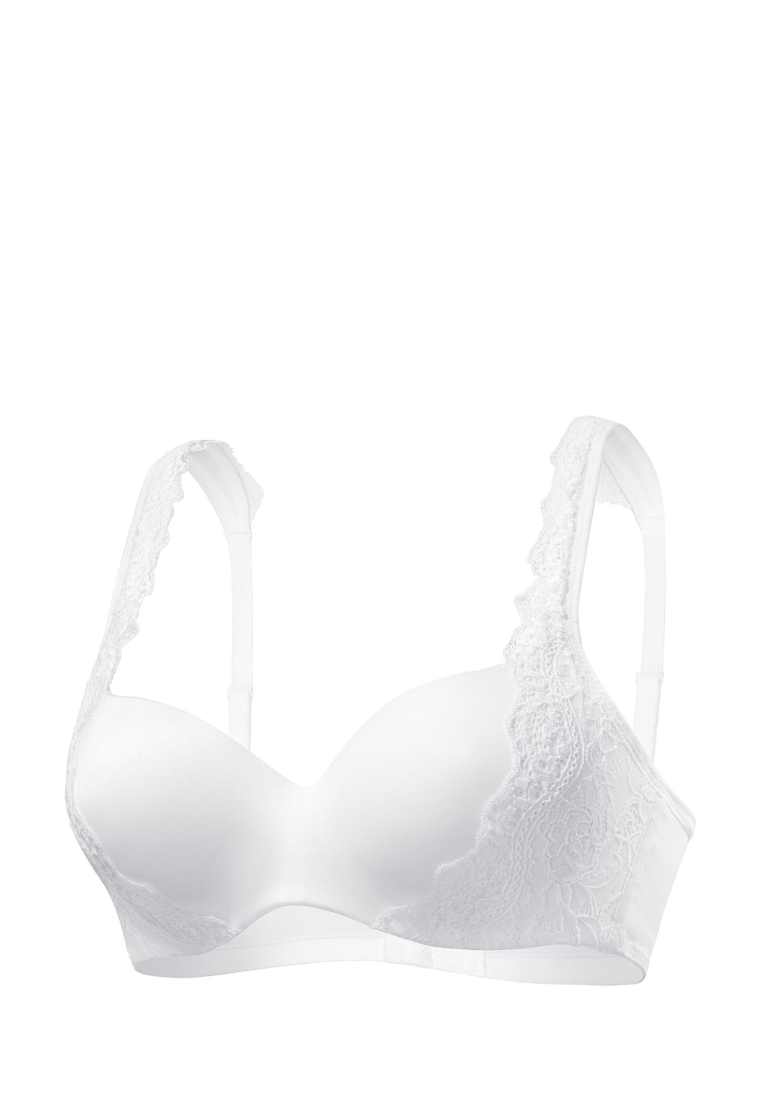 Nuance by Lascana Schalen-BH Optimizer mit Bügel und zarter Jacquardspitze, Dessous – Bild 2 von 5