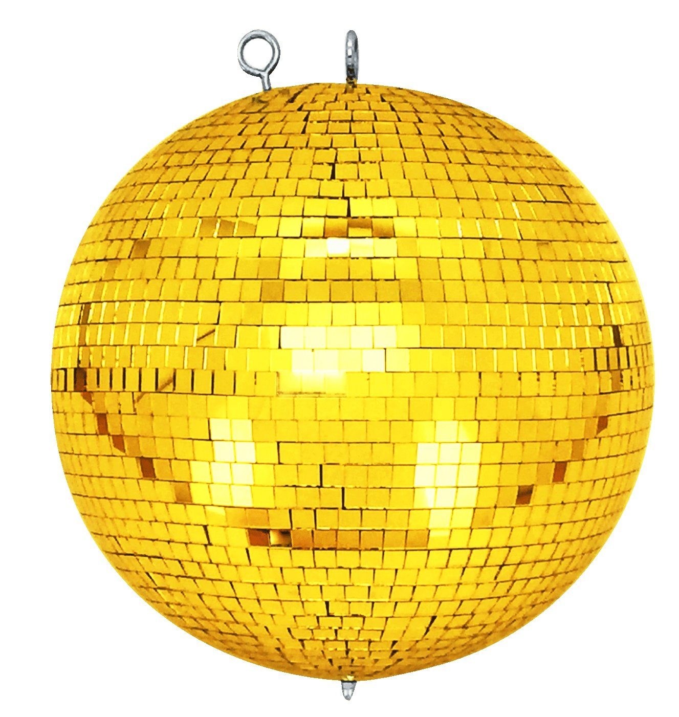 7even Discolicht Spiegelkugel mit Sicherheitsöse 30cm gold