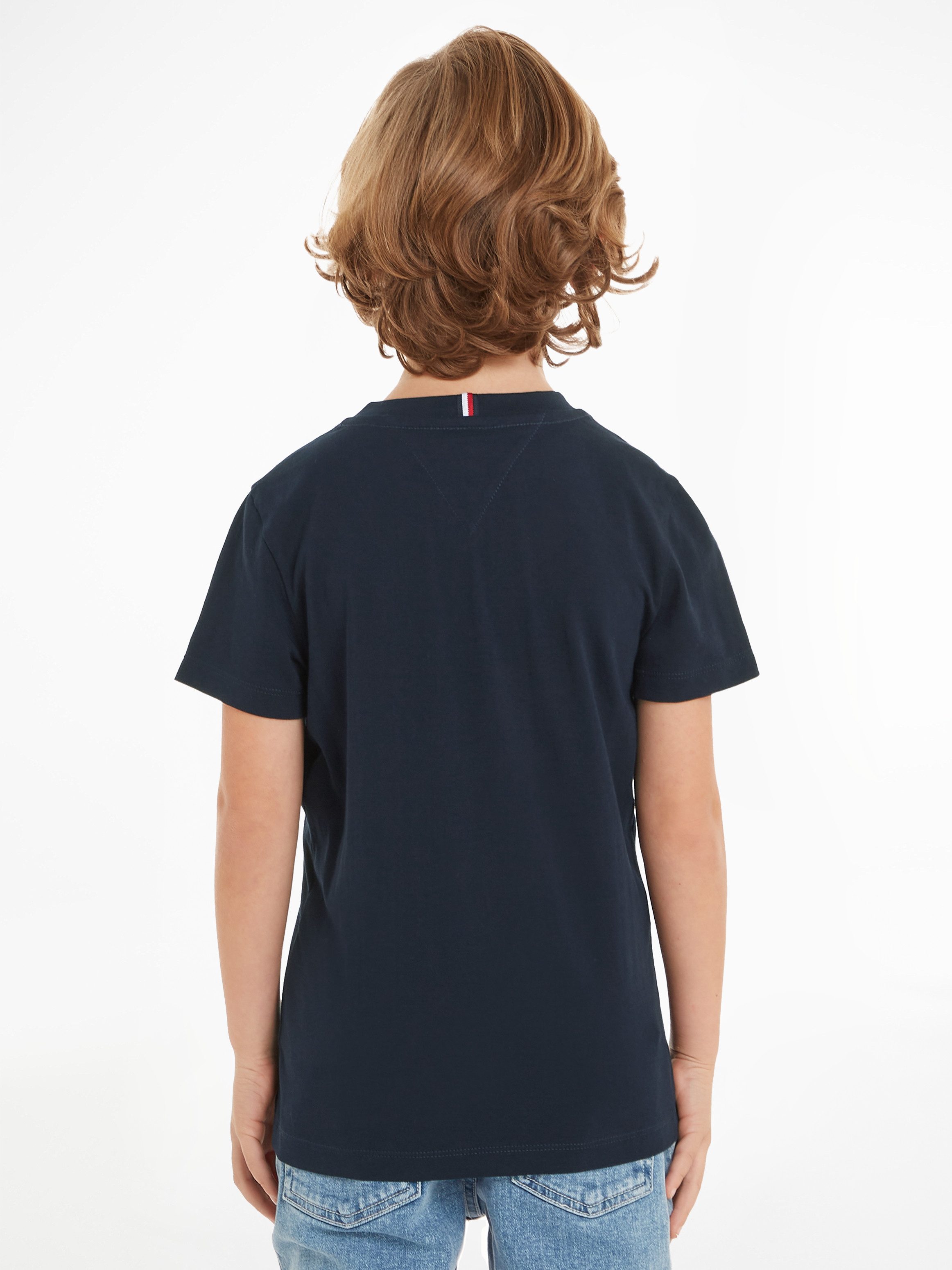 Tommy Hilfiger Rundhalsshirt MONOTYPE FLOCK REGULAR günstig online kaufen