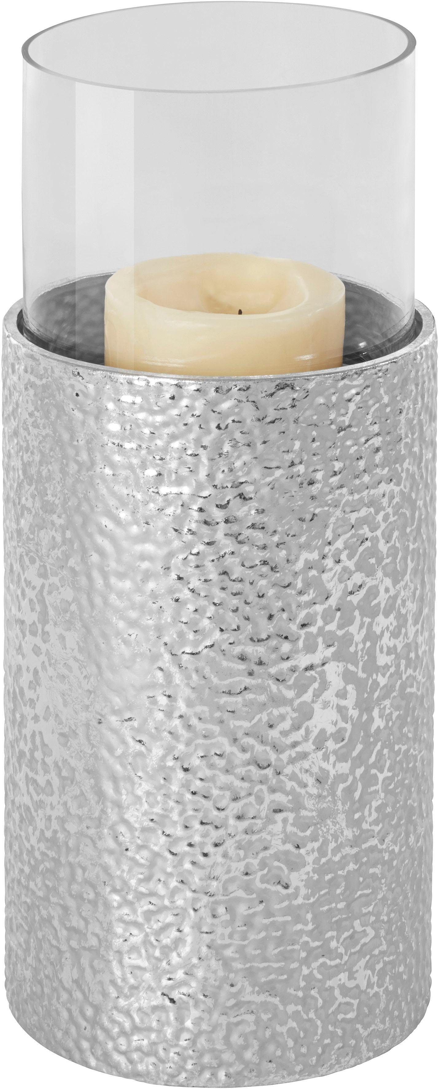 Home affaire Windlicht (1 St), Bodenwindlicht, aus Metall, mit Glaseinsatz, günstig online kaufen