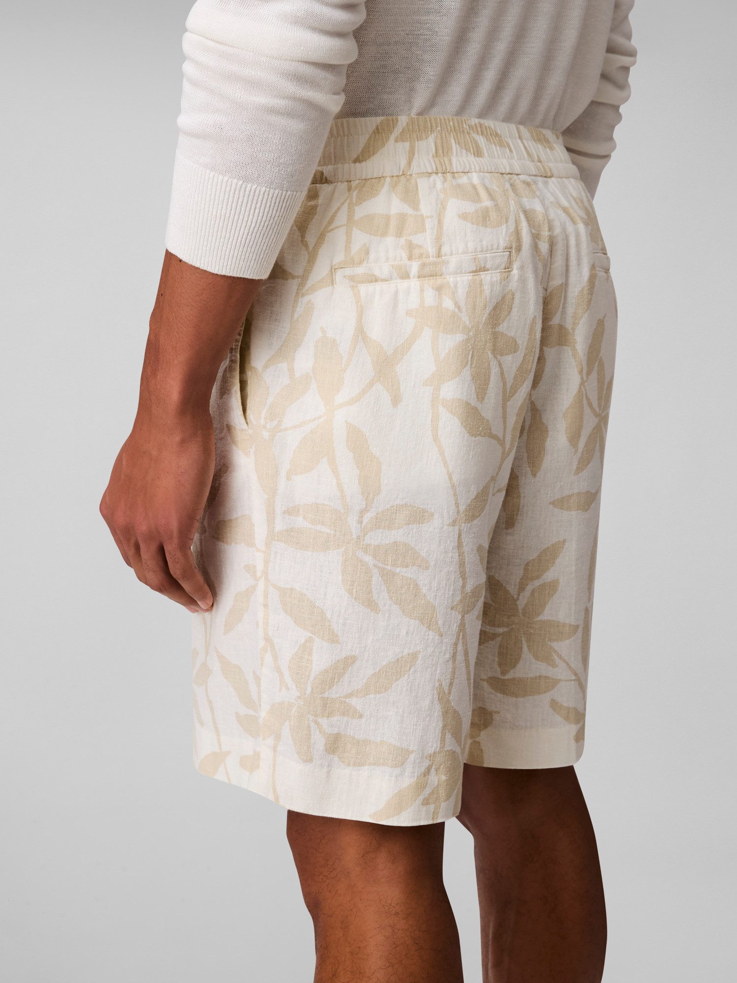 Calvin Klein Shorts LINEN AOP PULL ON SHORT Mit elastischem Bund