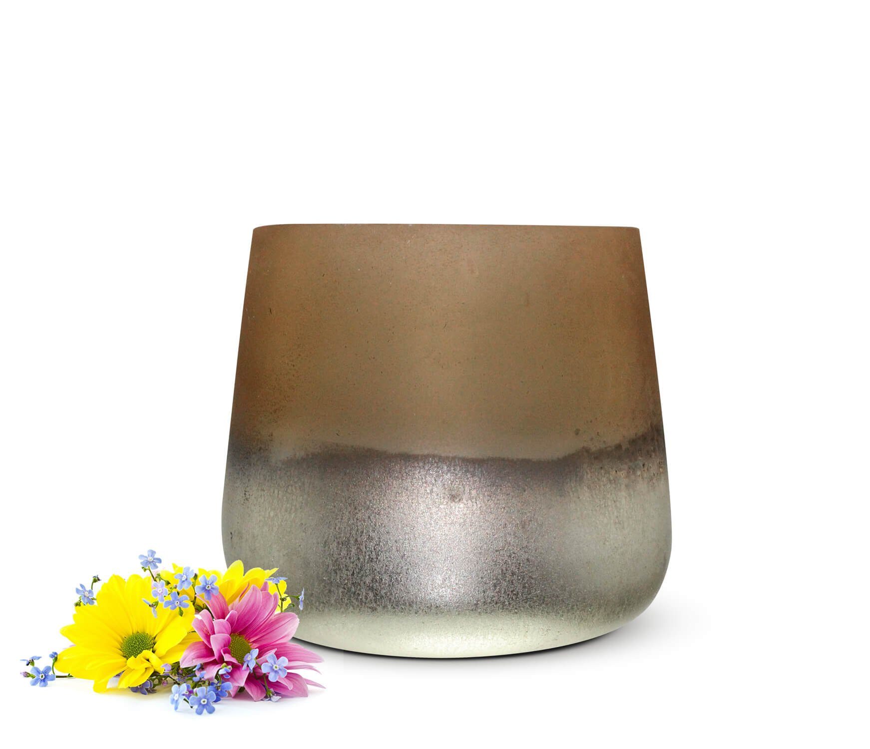 Sendez Blumentopf Blumenvase Barbara Tischvase Glasvase Dekovase Vase Pflanztopf