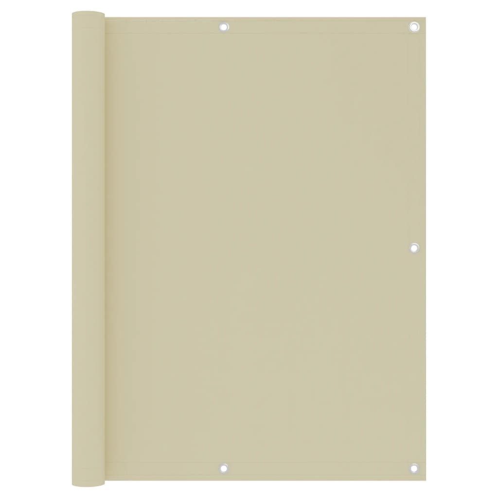 furnicato Balkonsichtschutz Balkon-Sichtschutz Creme 120x600 cm günstig online kaufen